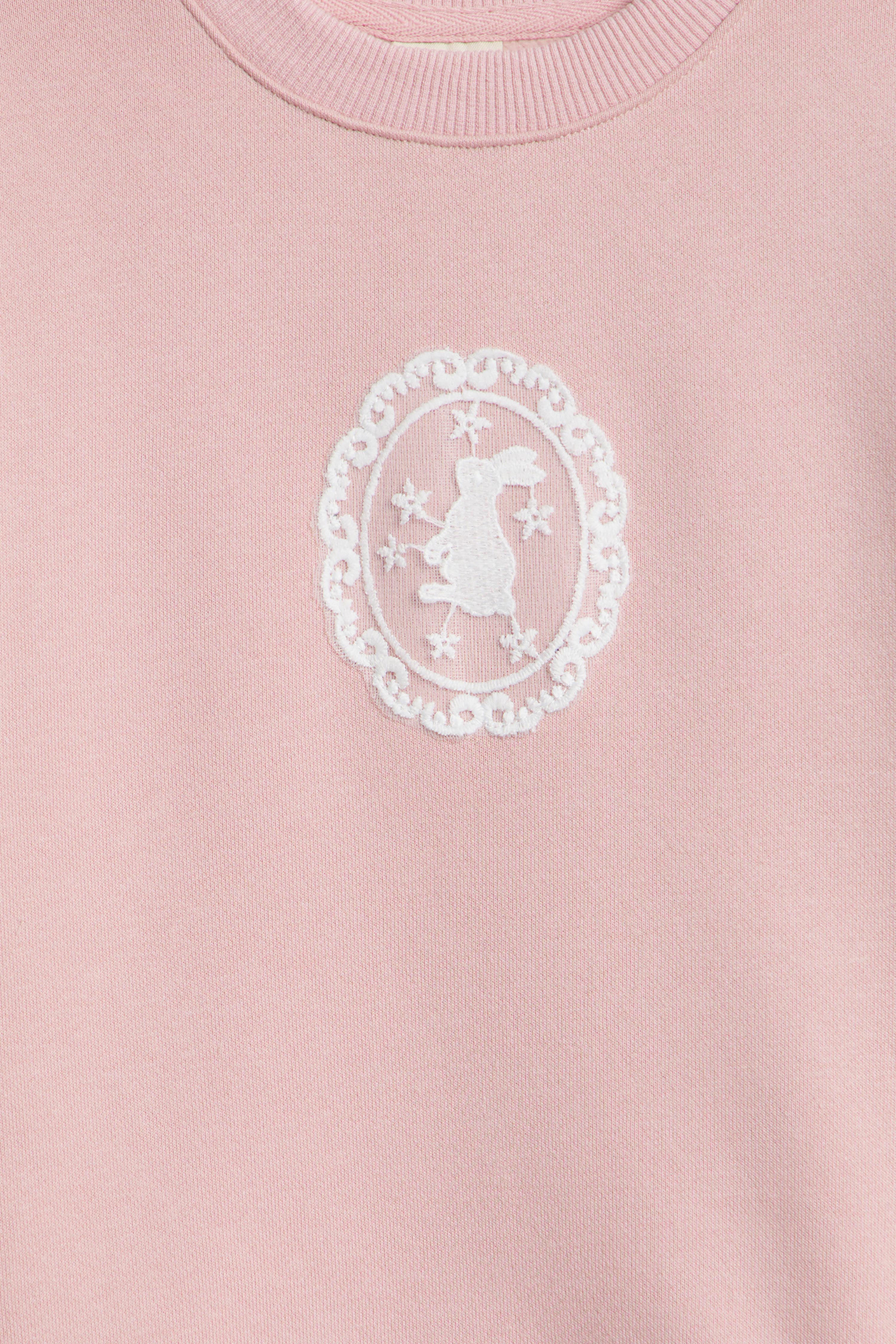 LACE PATCH OVERSIZE SWEATSHIRT - Image 5