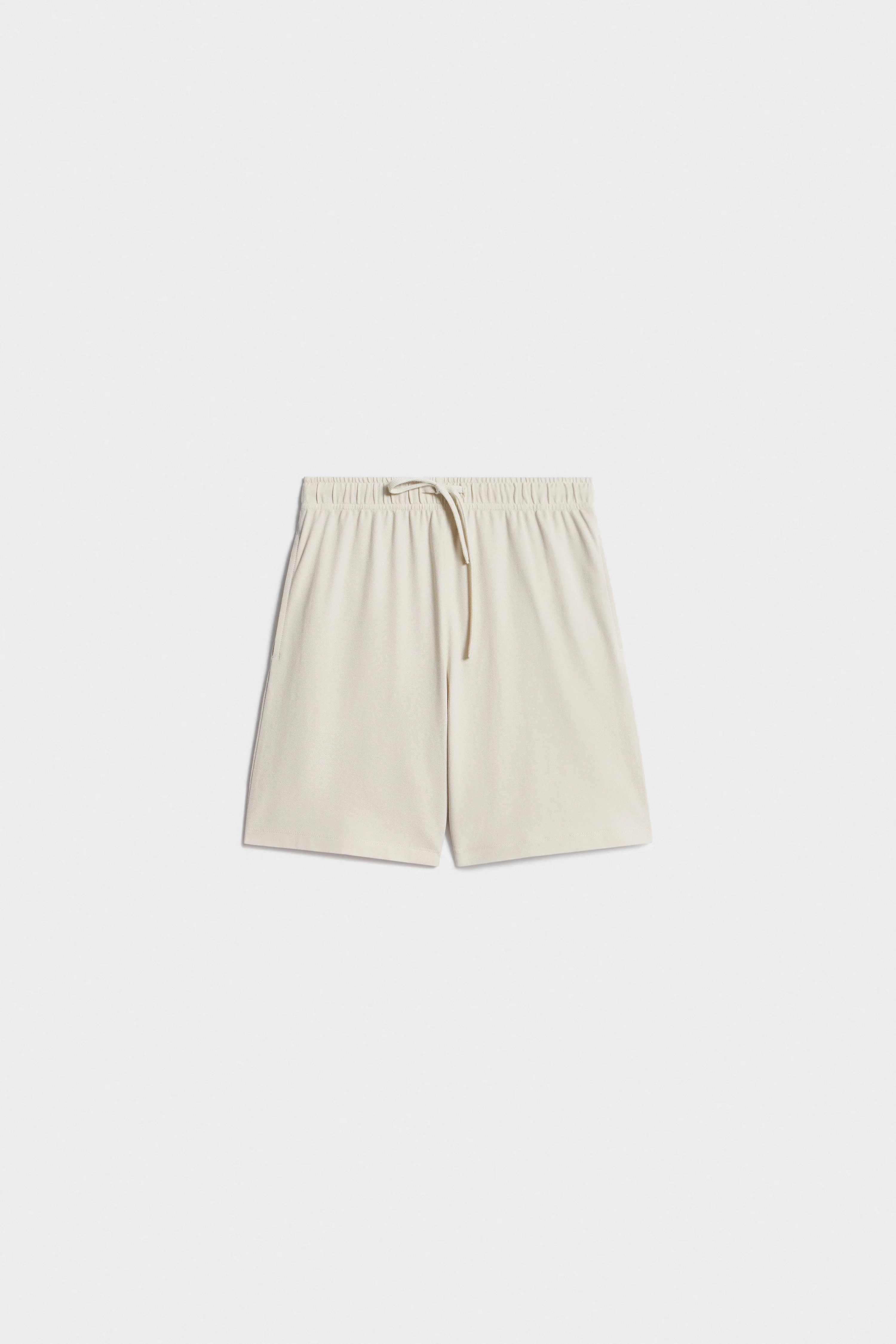 BASIC COTTON PIQUÉ SHORTS - Image 5