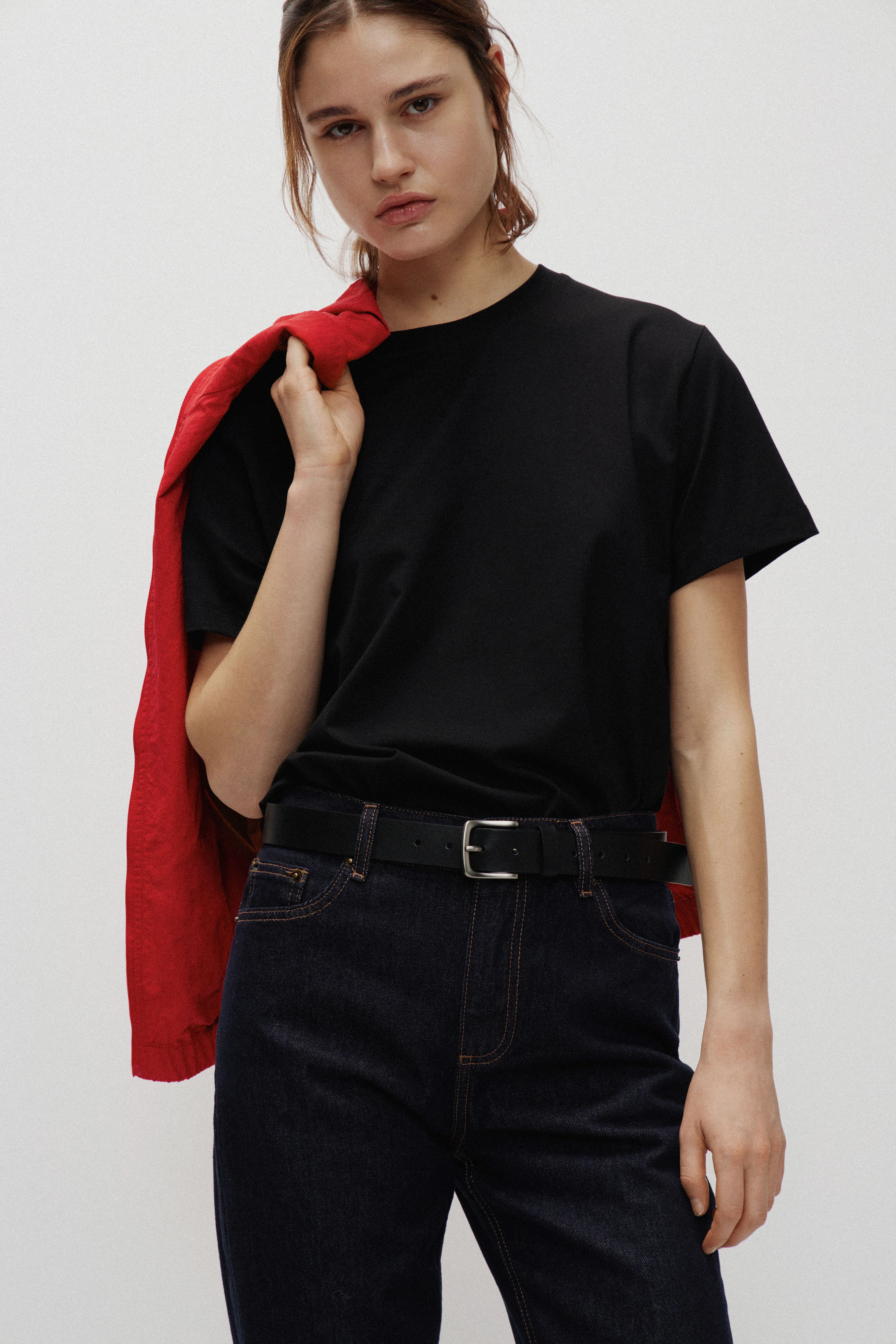 VISCOSE-COTTON T-SHIRT