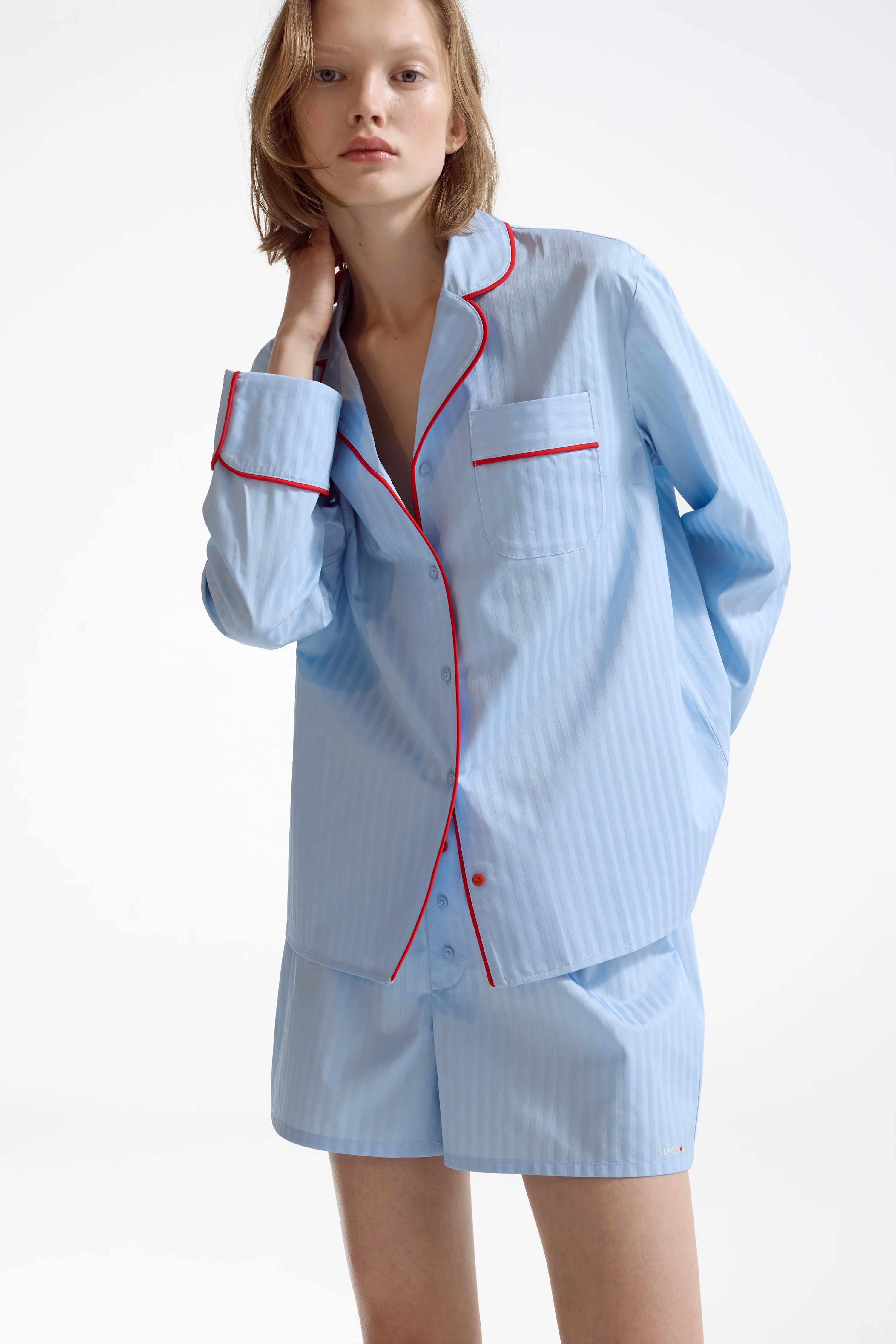 COTTON PAJAMA SHIRT - Image 3