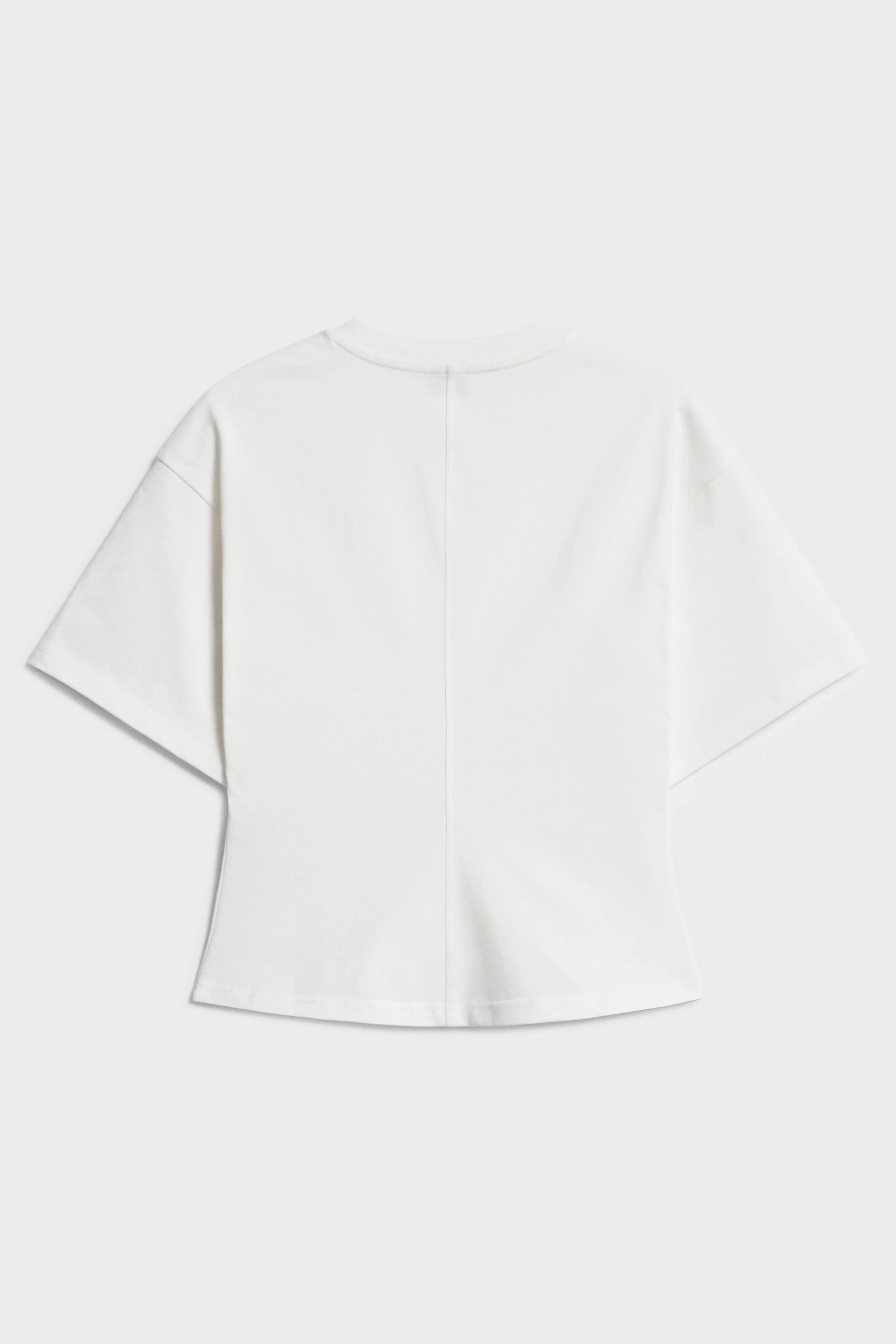 DEFINED-WAIST COTTON T-SHIRT - Image 4