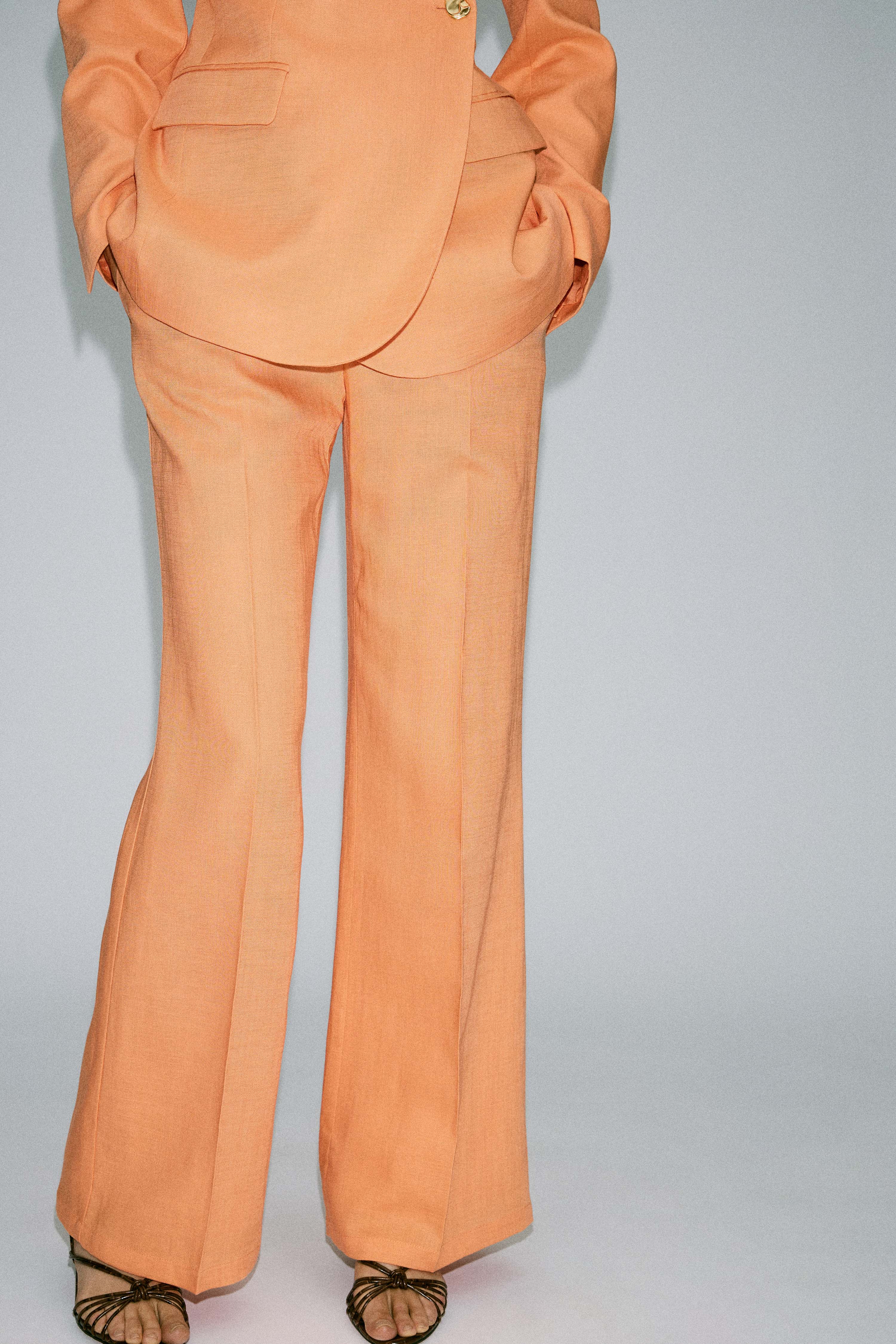 FLARE-FIT LYOCELL-LINEN TROUSERS - Image 2