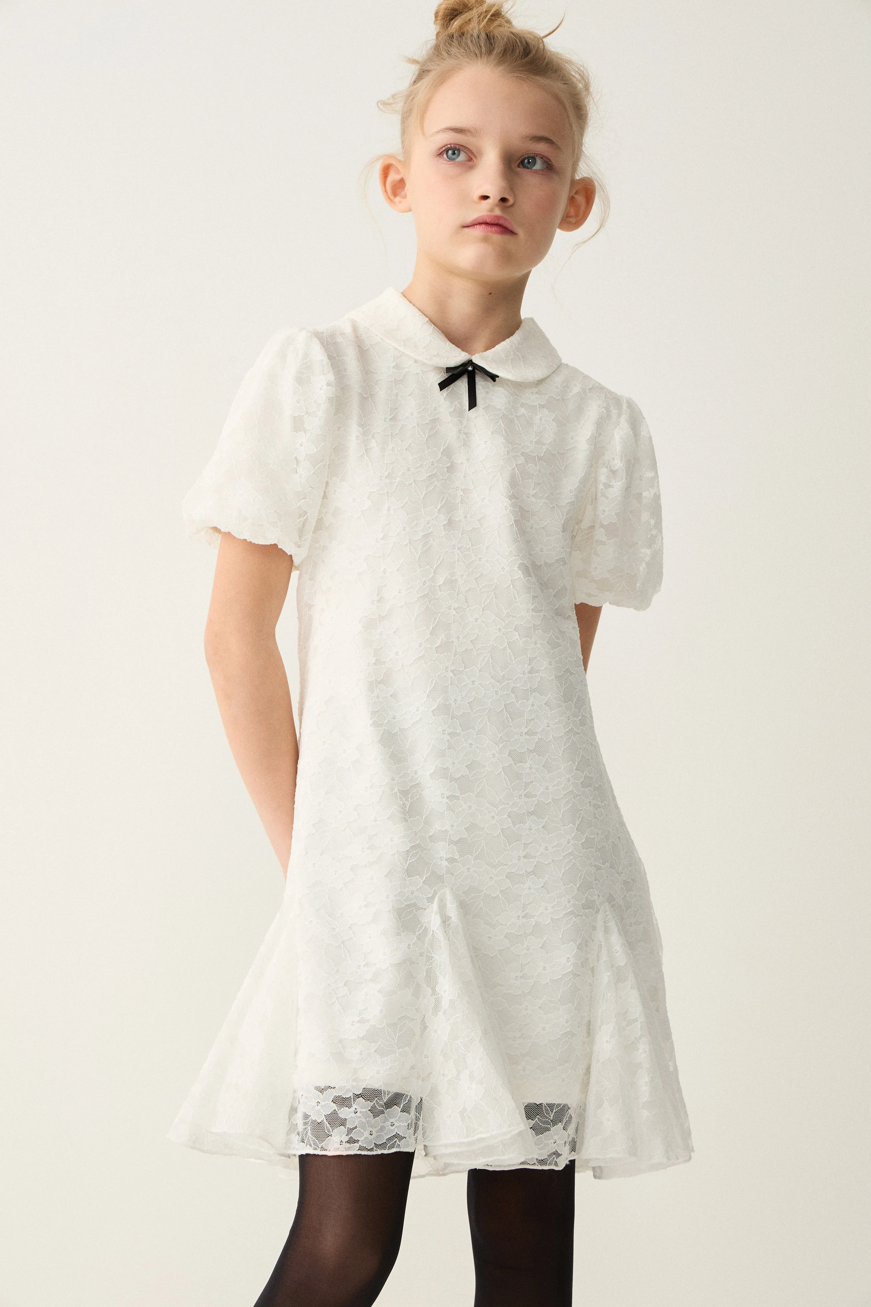 FLARED LACE DRESS - Image 8
