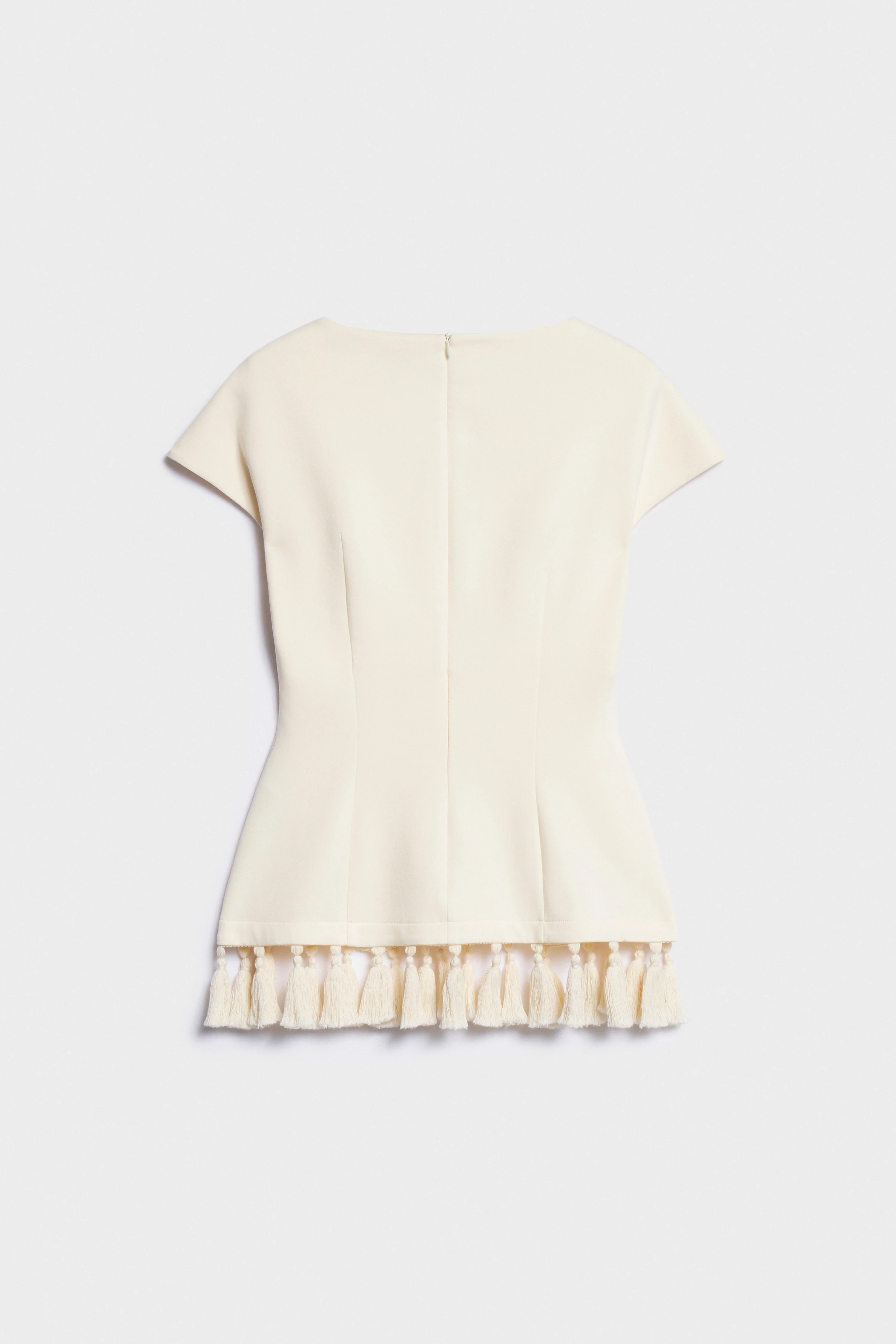FRINGED COTTON-BLEND TOP - Image 6