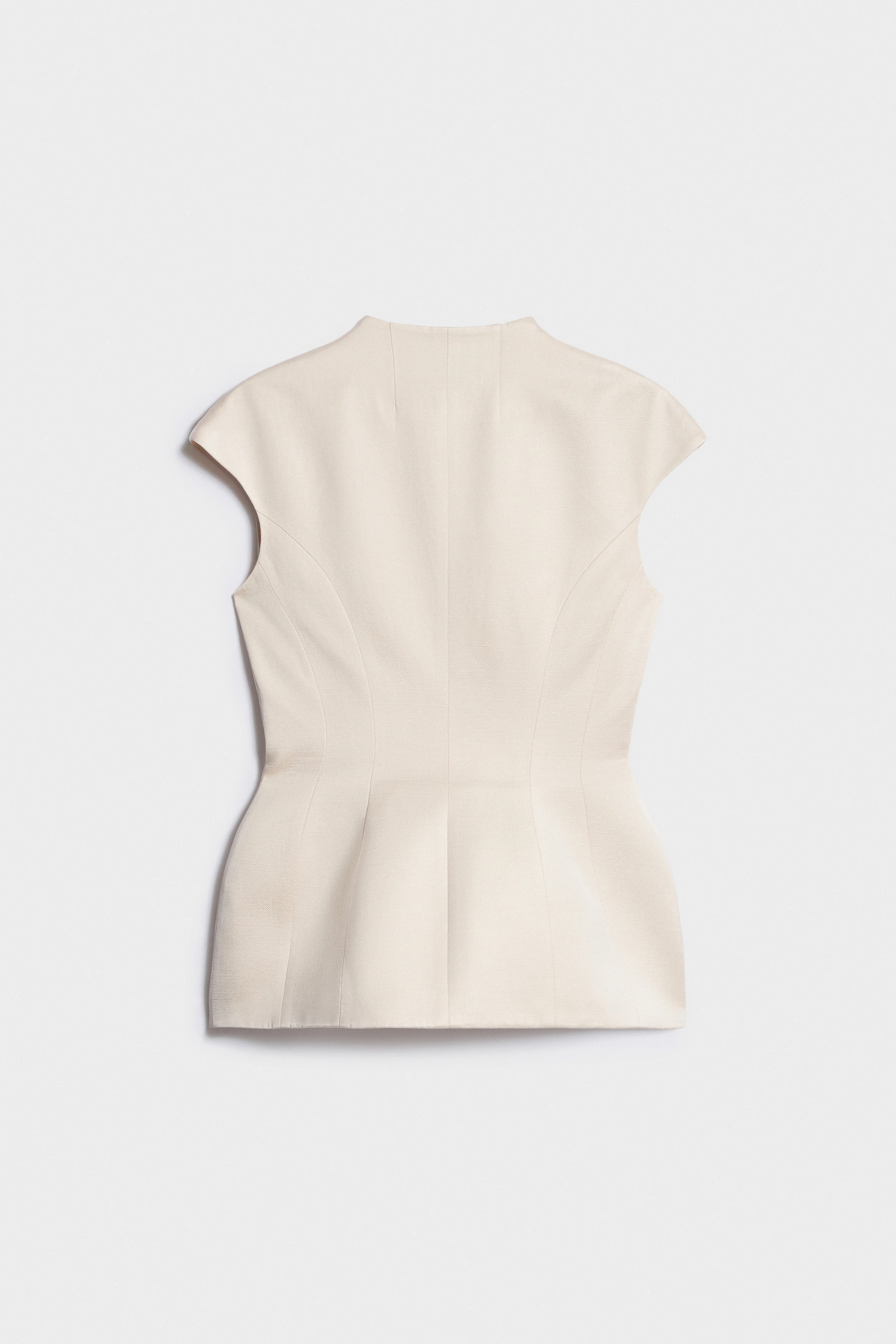 HOURGLASS VISCOSE-LINEN TOP - Image 6