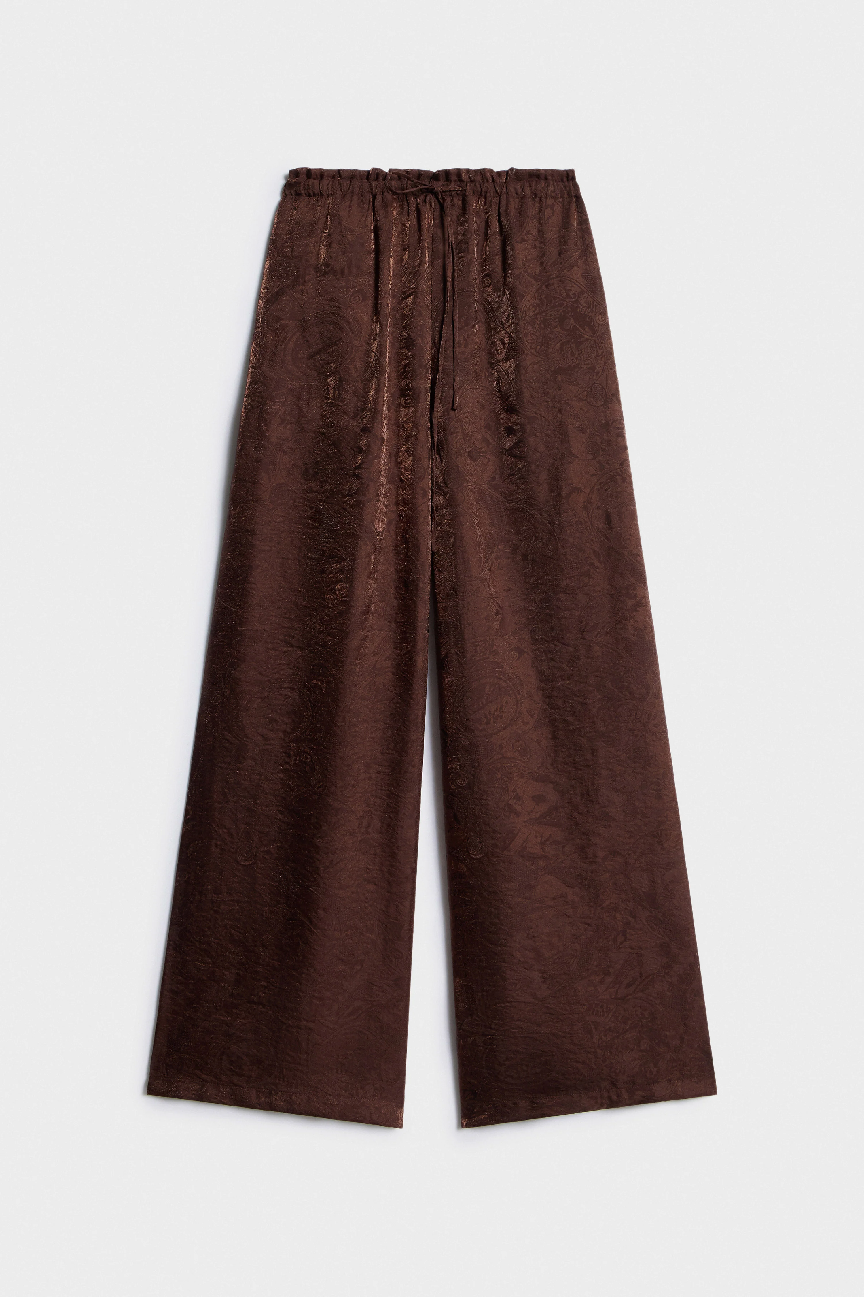 JACQUARD-WEAVE WIDE TROUSERS - Image 6