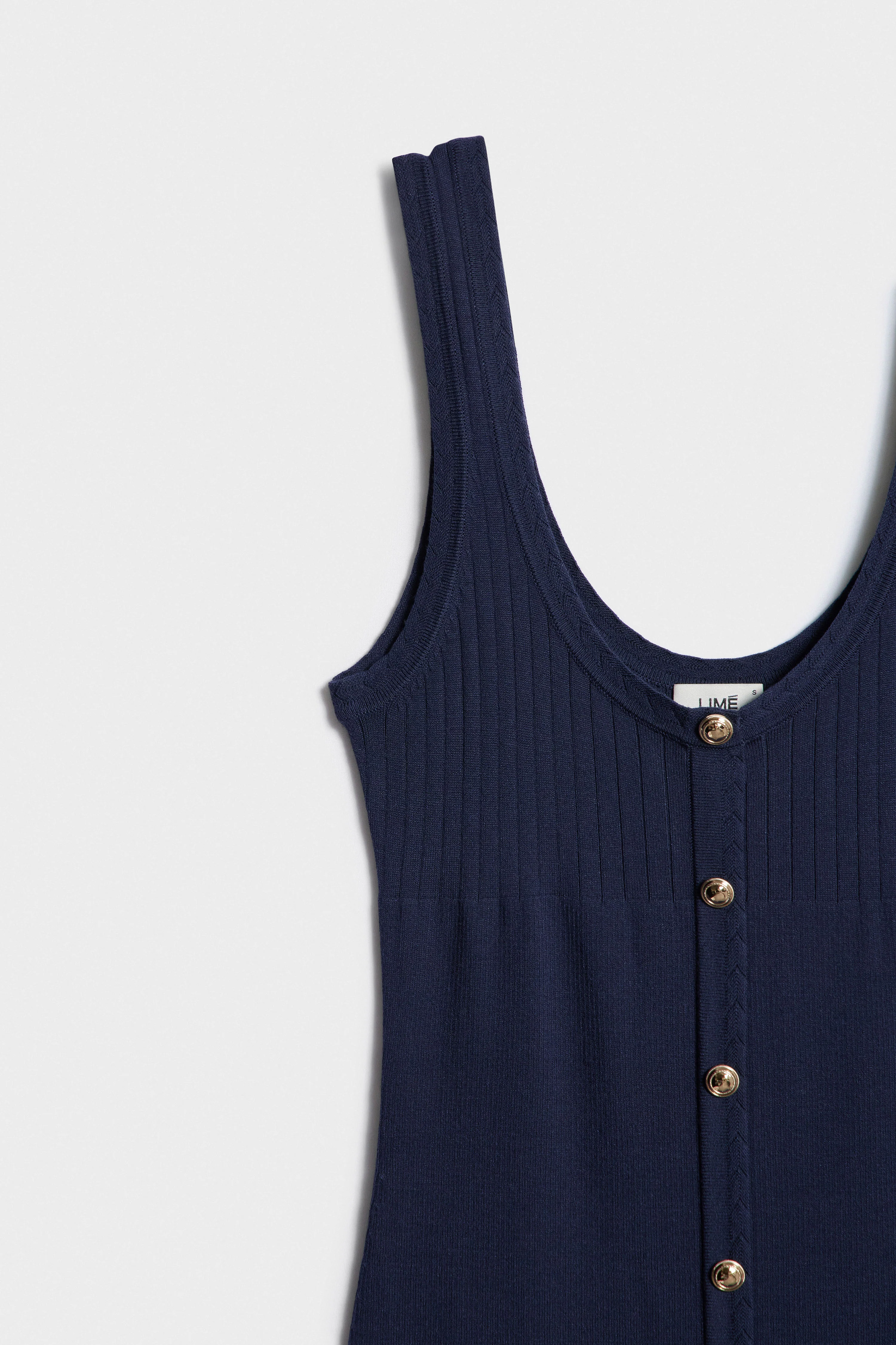 KNITTED VISCOSE DRESS - Image 9