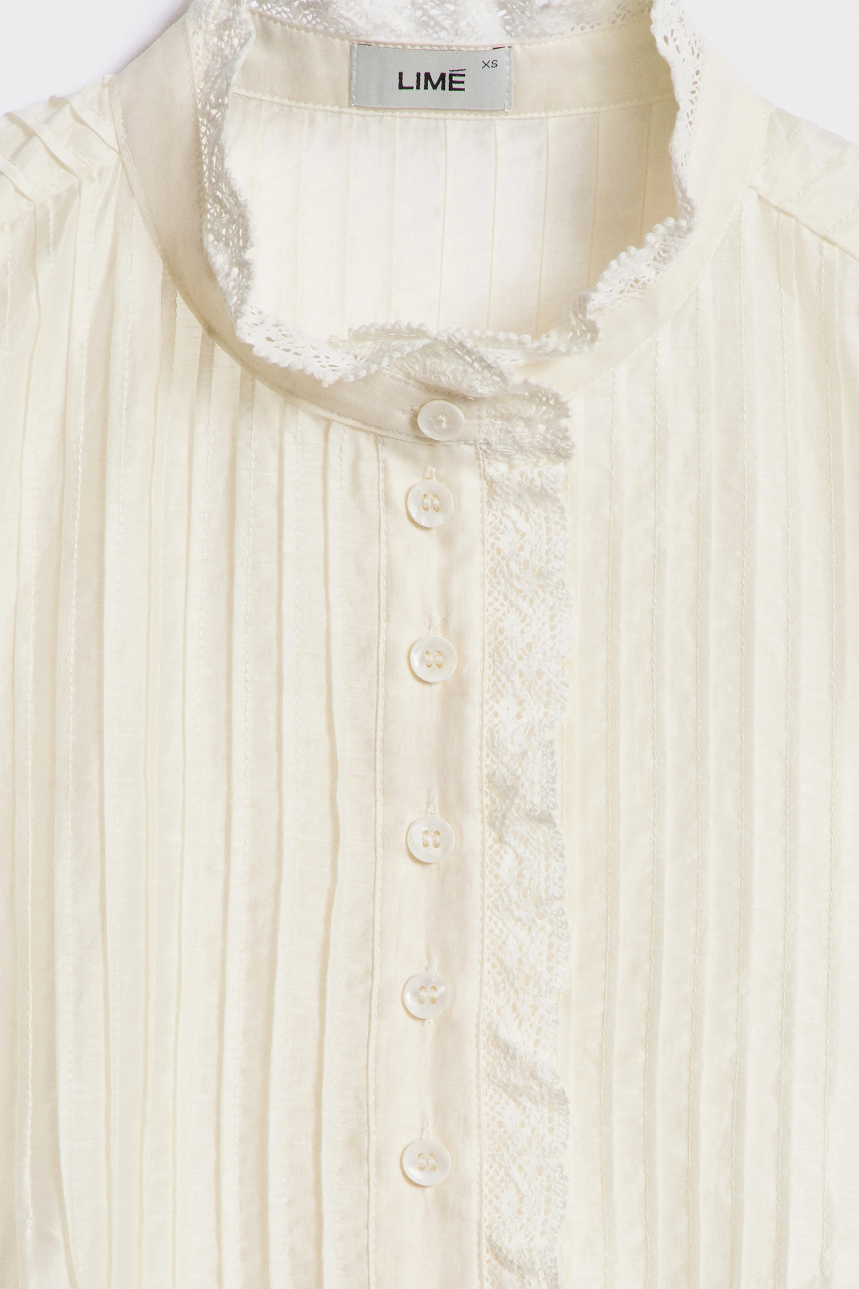 LACE-TRIMMED LYOCELL BLOUSE - Image 7