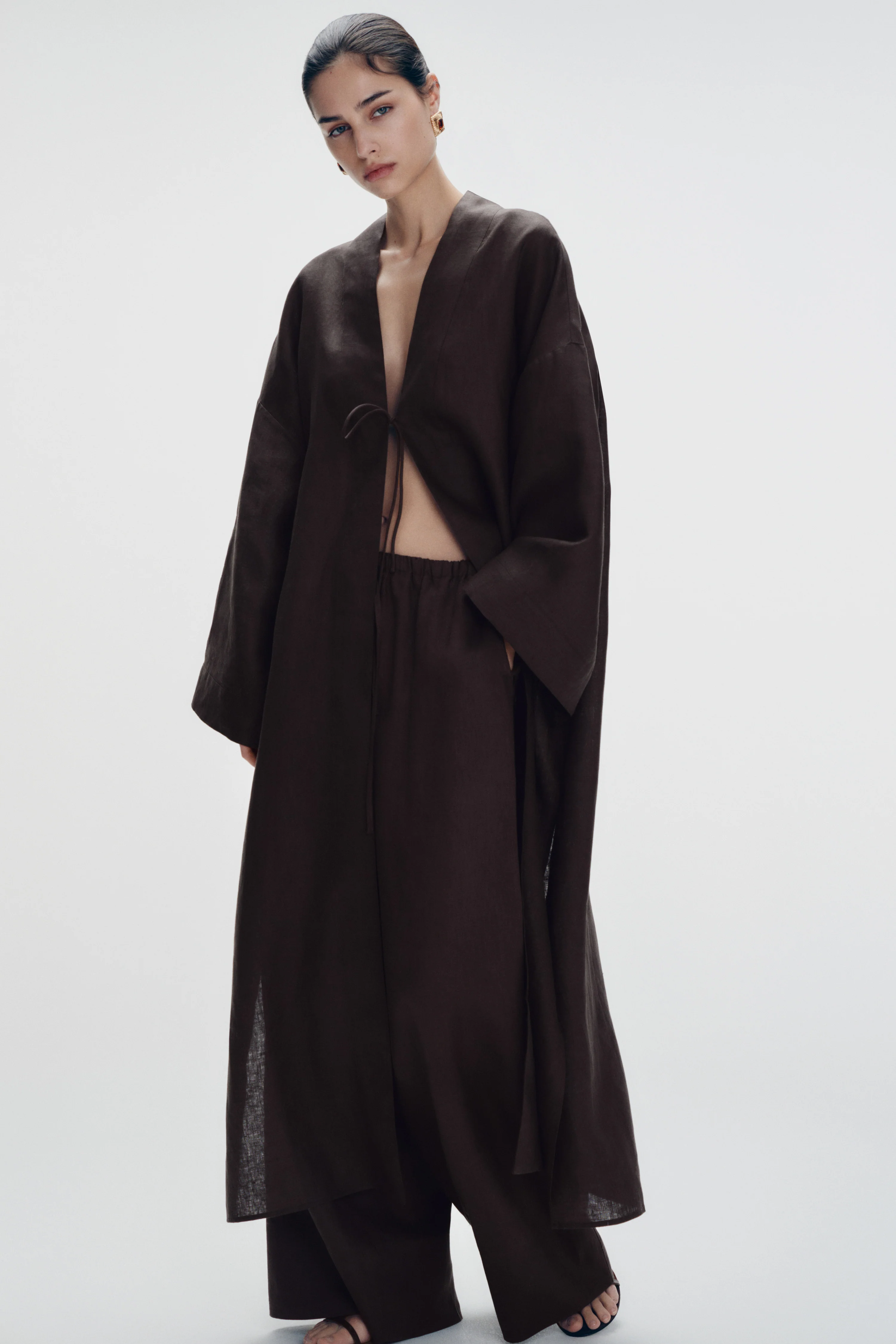OVERSIZE LINEN KIMONO - Image 3