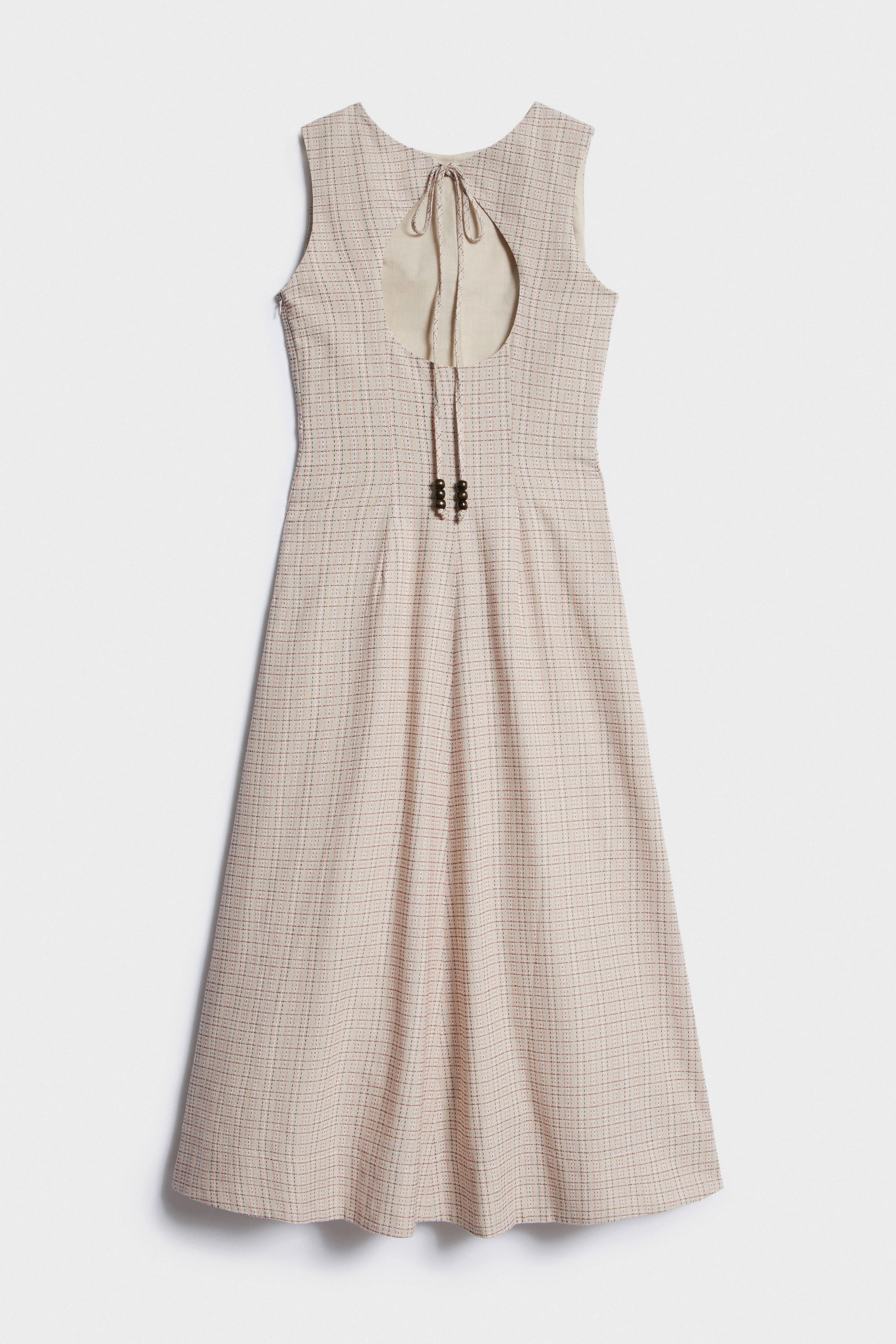 LONG CUT-OUT COTTON DRESS - Image 6