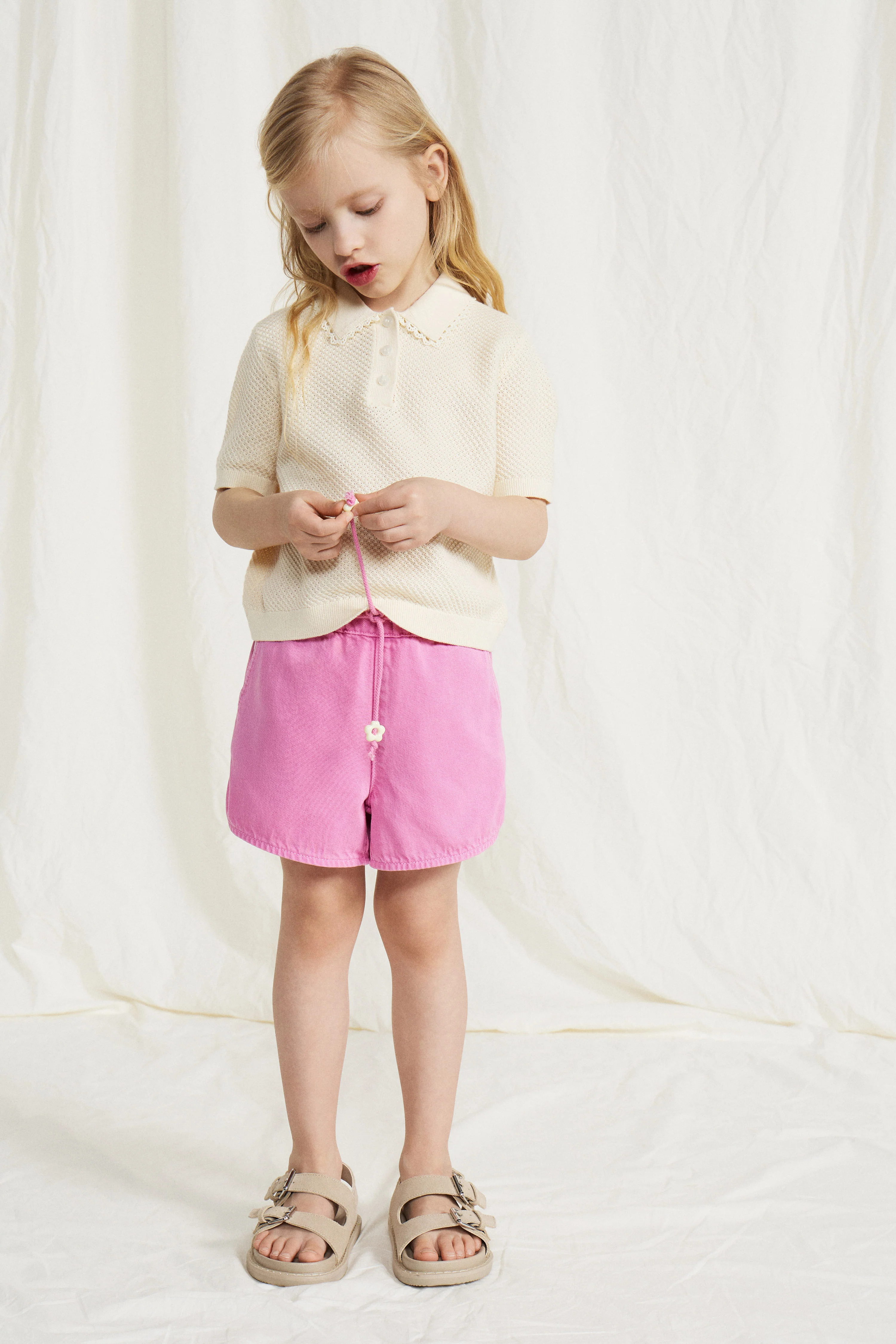 LYOCELL-COTTON DENIM SHORTS