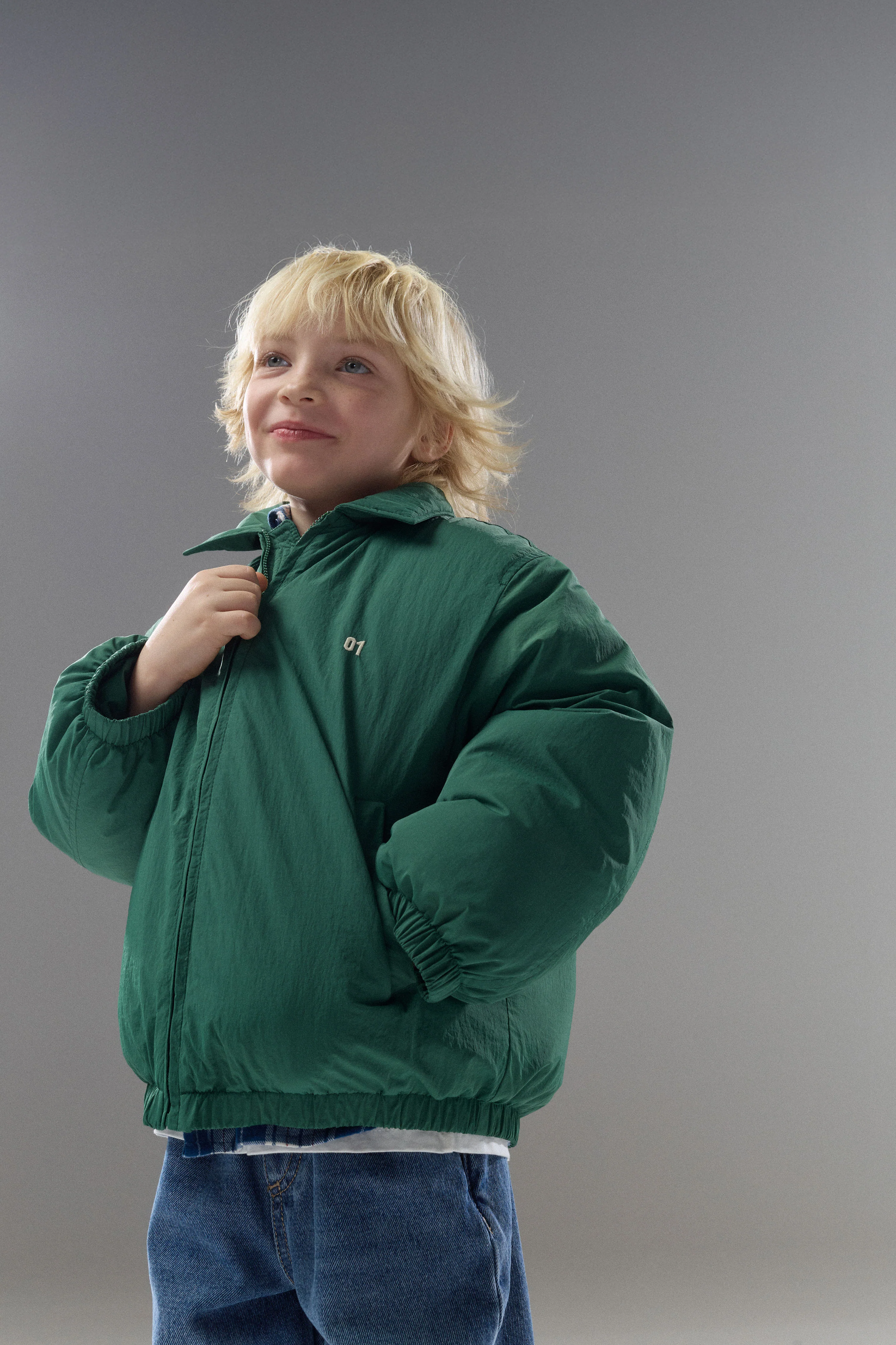 COLLARED PUFFER JACKET - Image 3