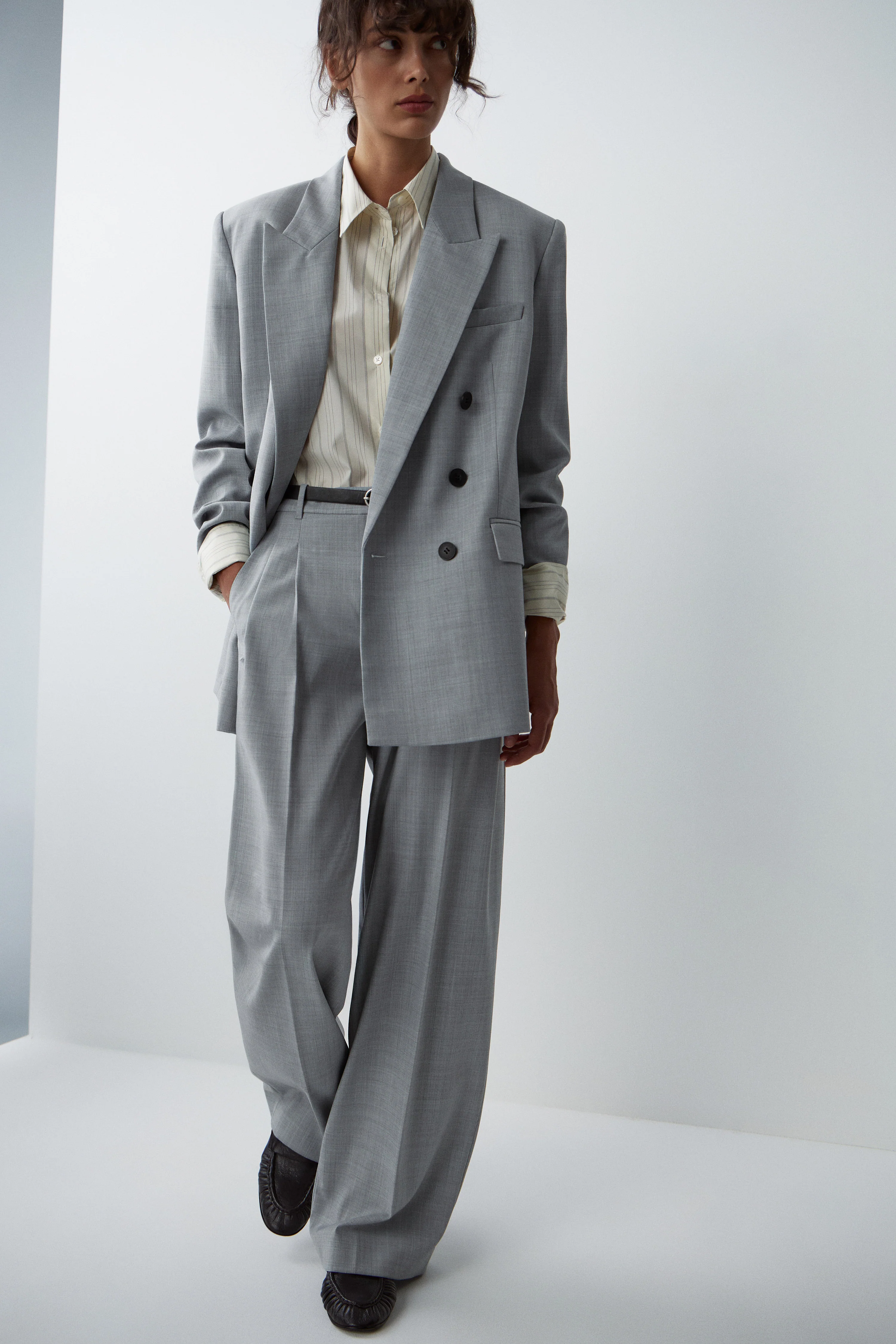 PLEATED WOOL-BLEND TROUSERS - Image 7