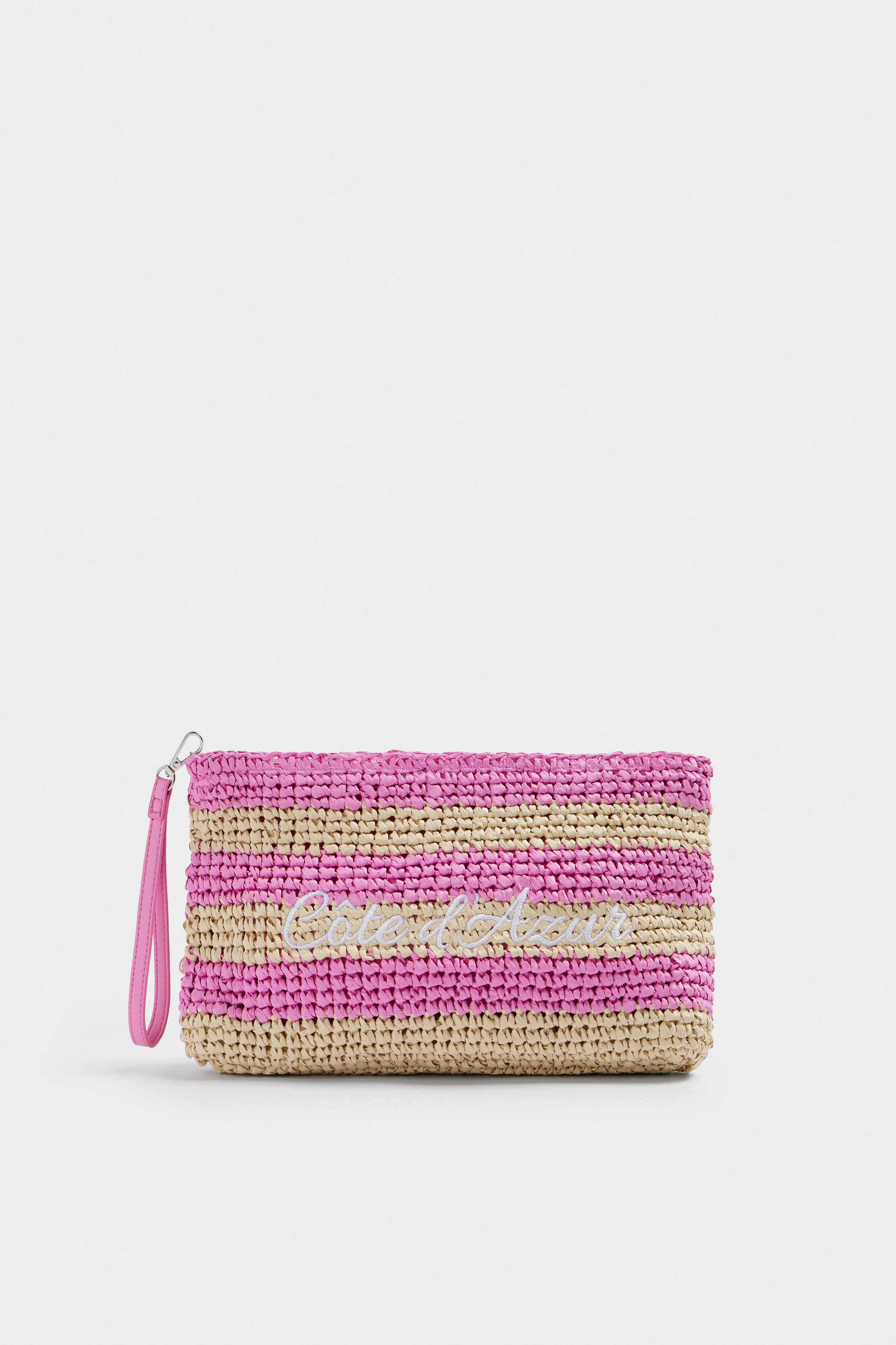 RAFFIA EFFECT CLUTCH - Image 3