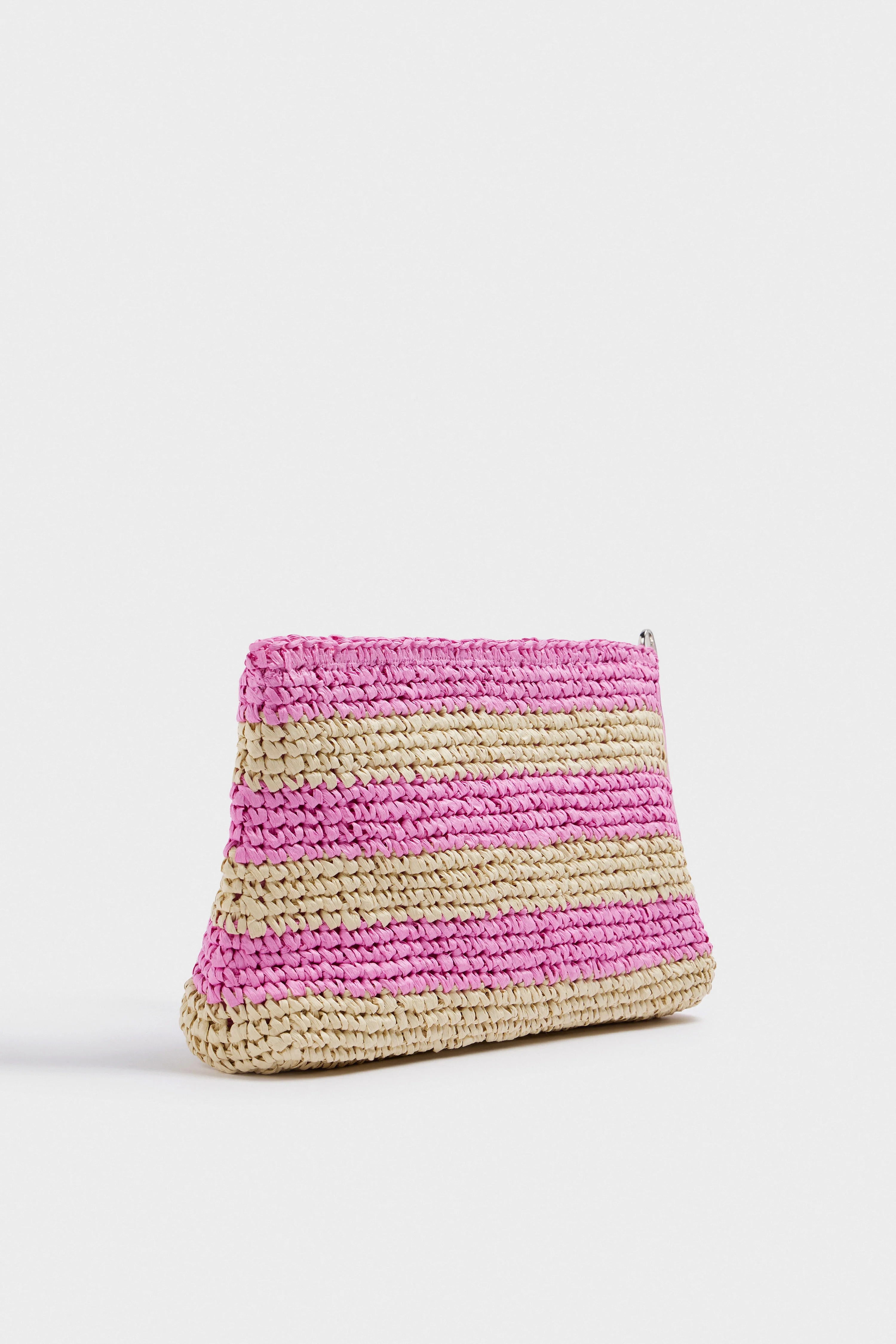 RAFFIA EFFECT CLUTCH - Image 4
