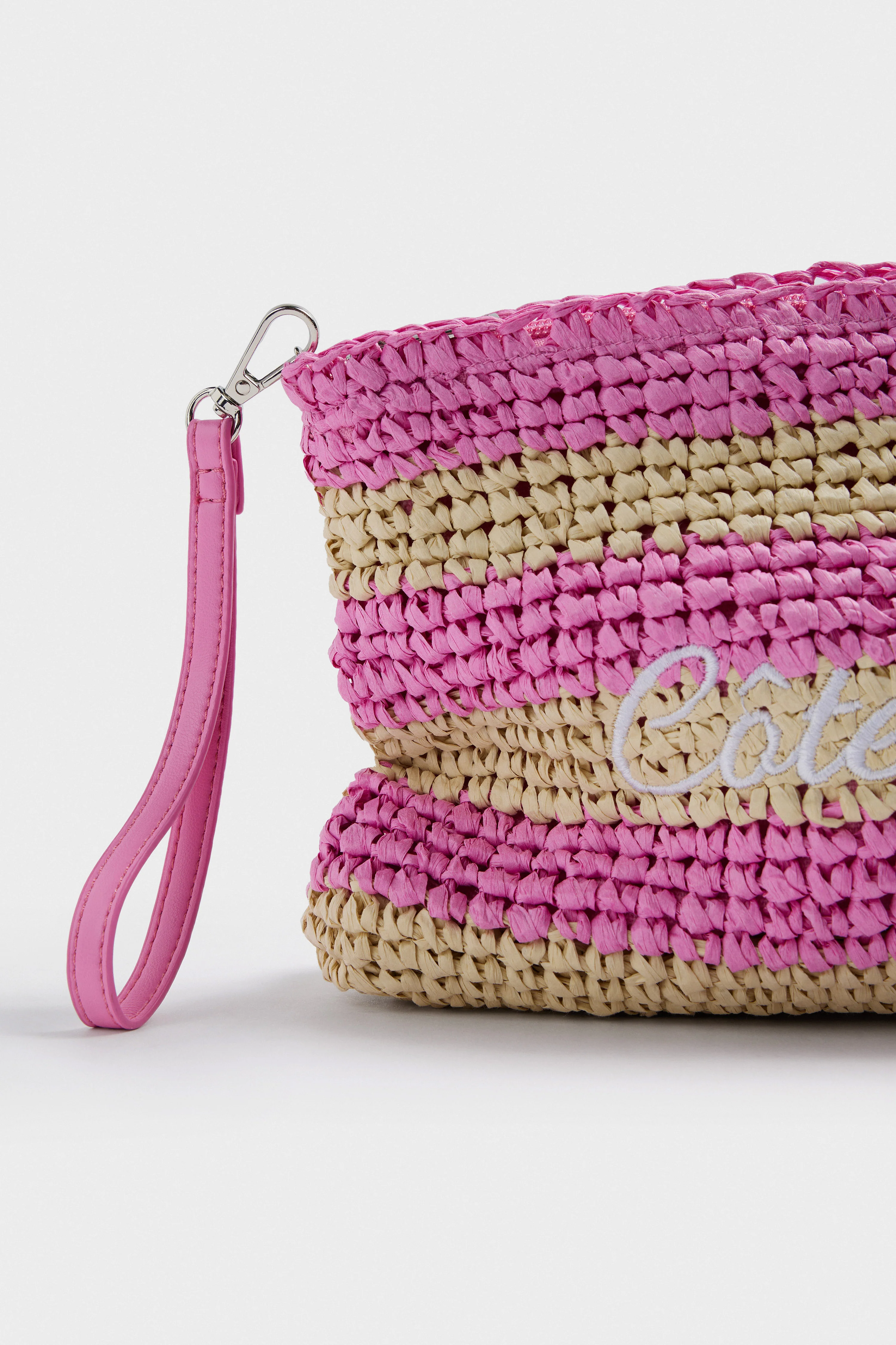 RAFFIA EFFECT CLUTCH - Image 5