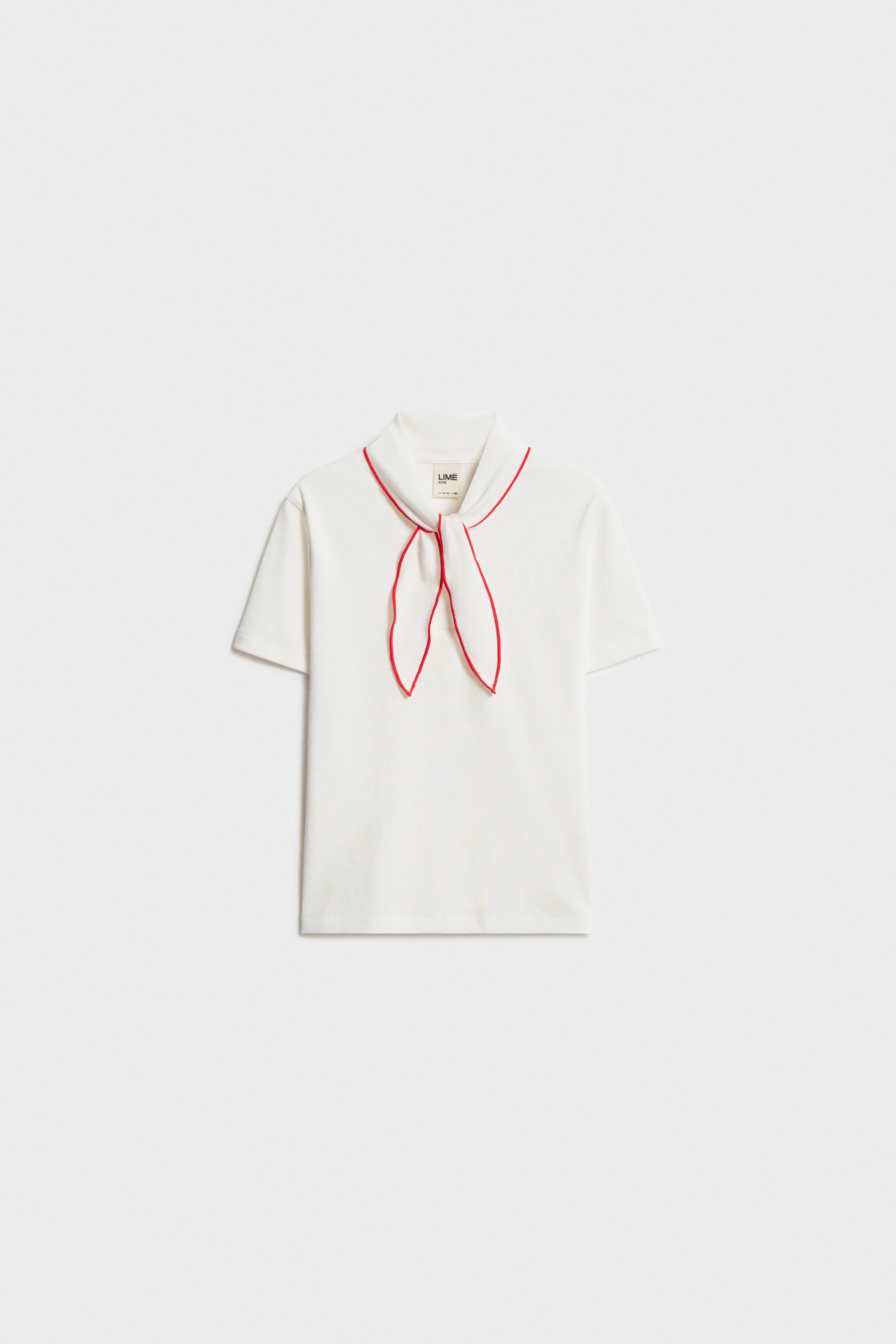 SCARF-DETAIL T-SHIRT - Image 4