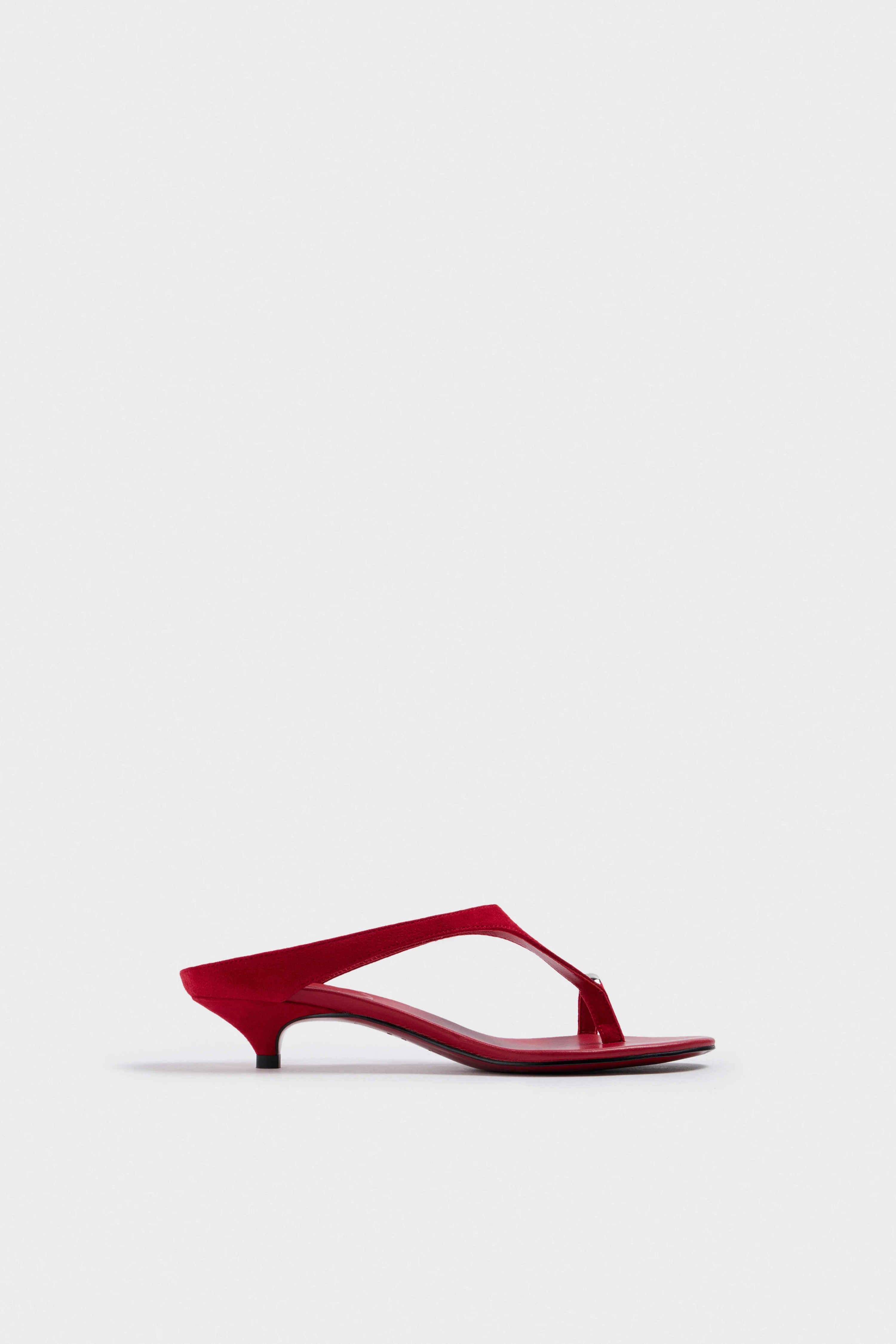 SPLIT SUEDE SANDALS - Image 2