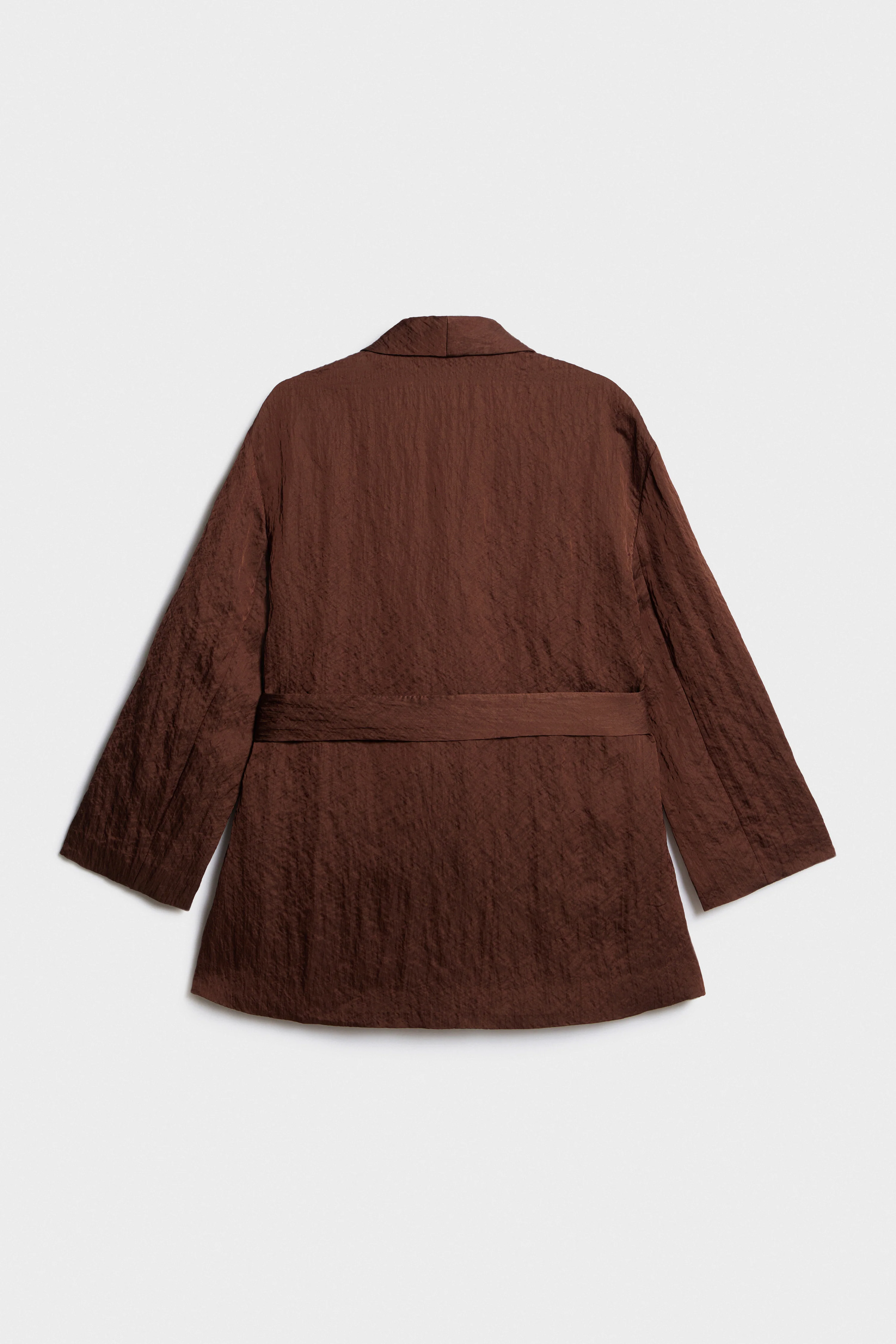 TIE-BELT VISCOSE-MODAL BLAZER - Image 6