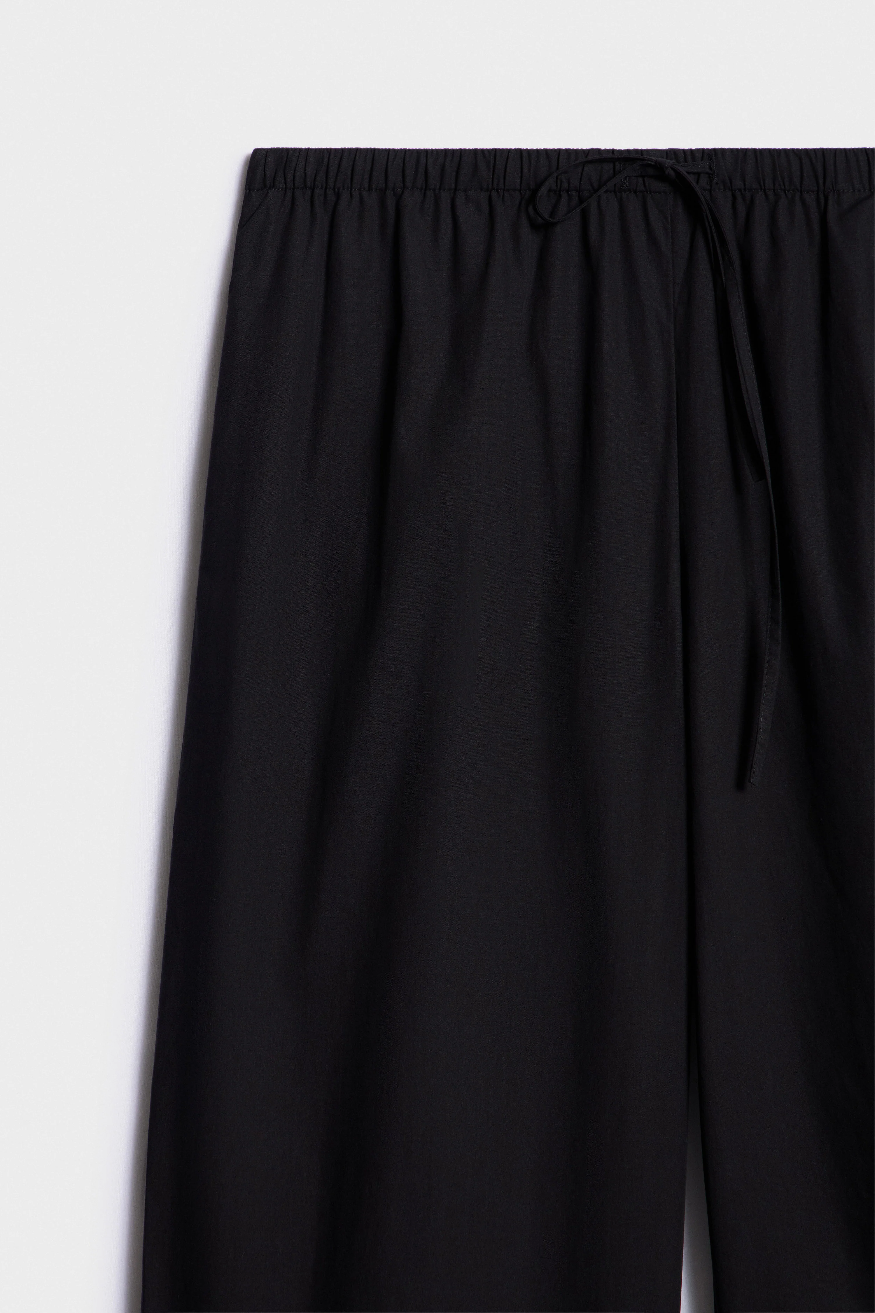 EMBROIDERY-DETAIL COTTON TROUSERS - Image 8