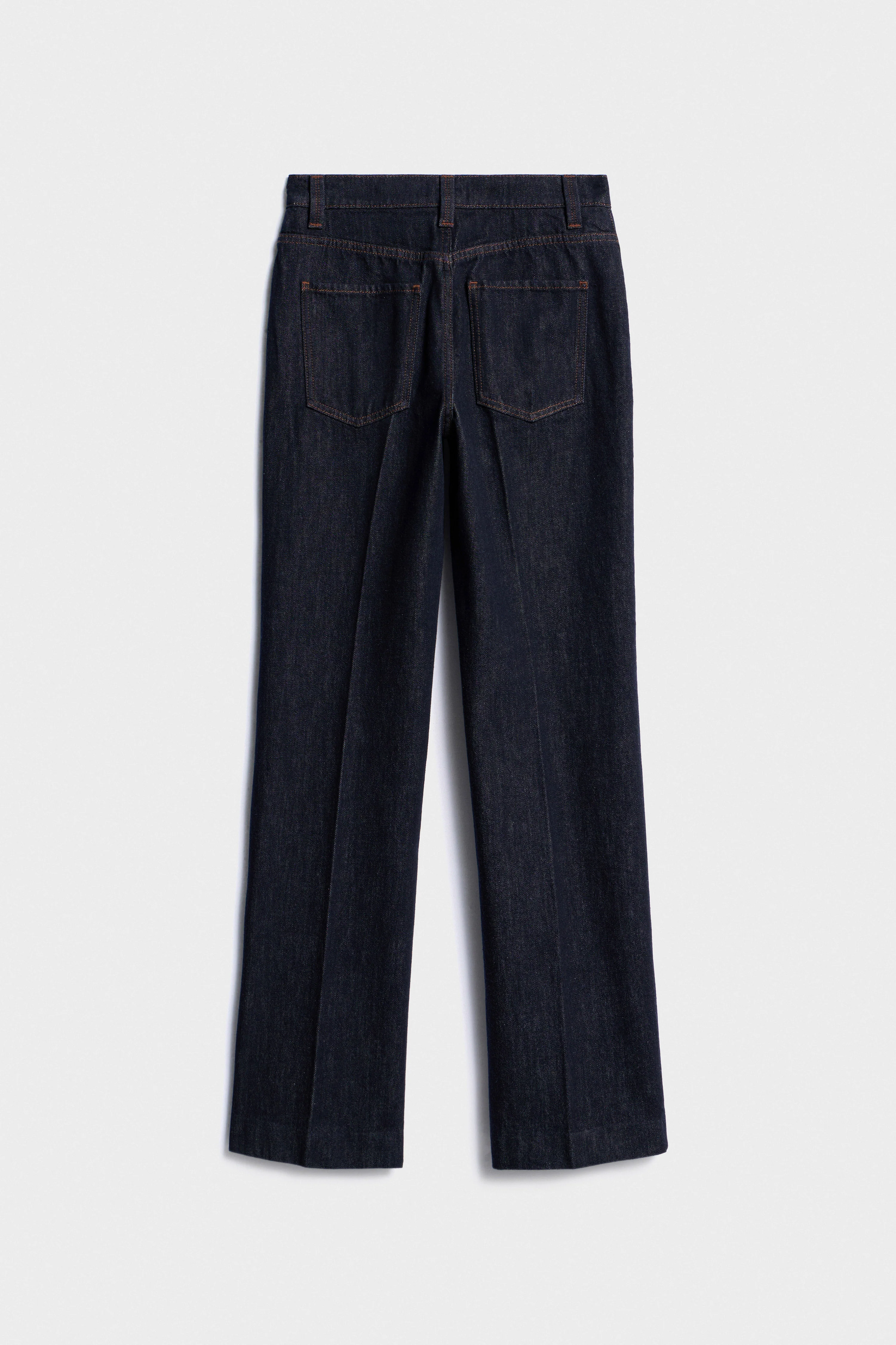 PRESSED CREASE STRAIGHT JEANS - Image 2