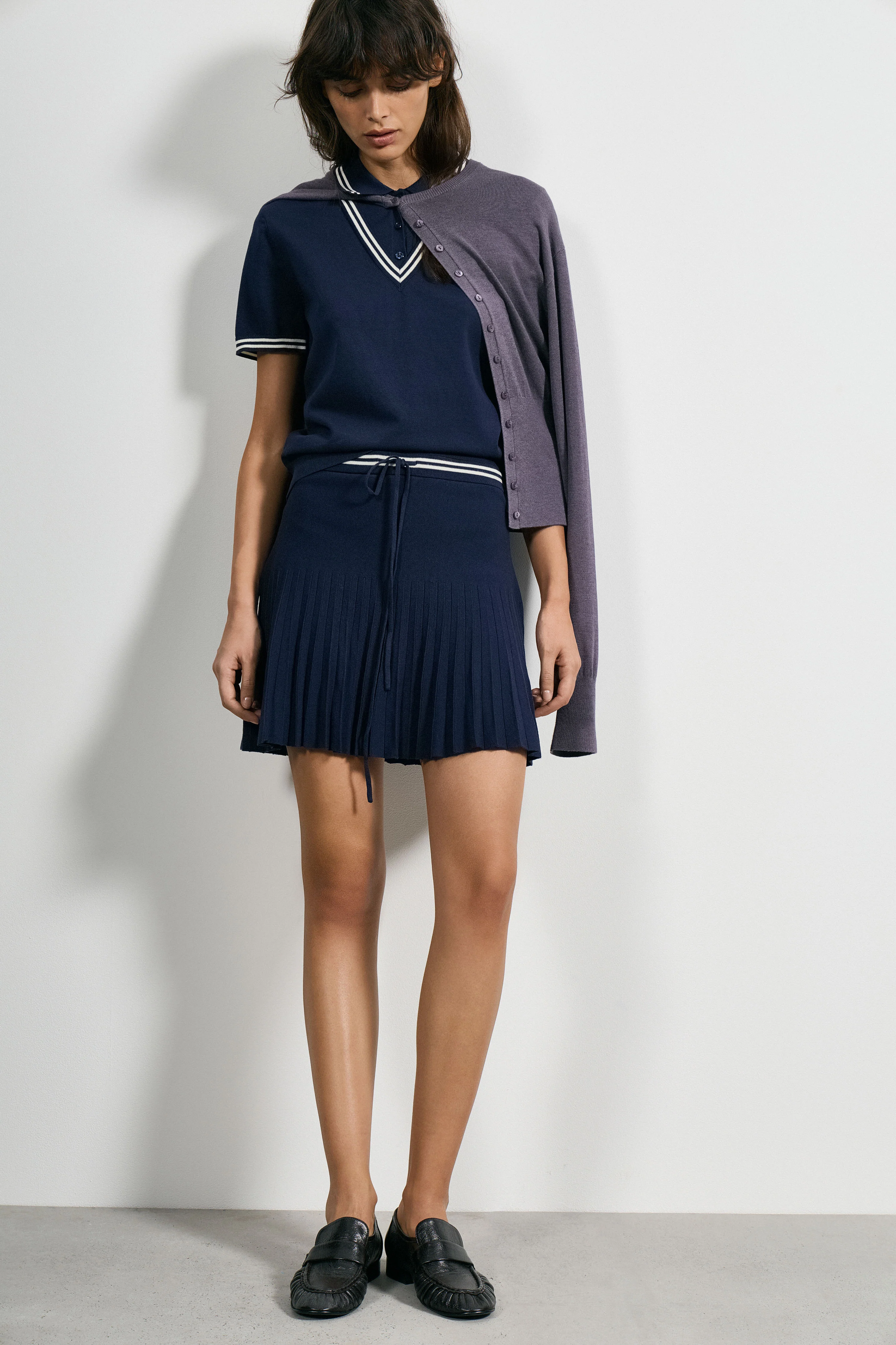 CONTRAST VISCOSE-LYOCELL KNIT SWEATER - Image 2
