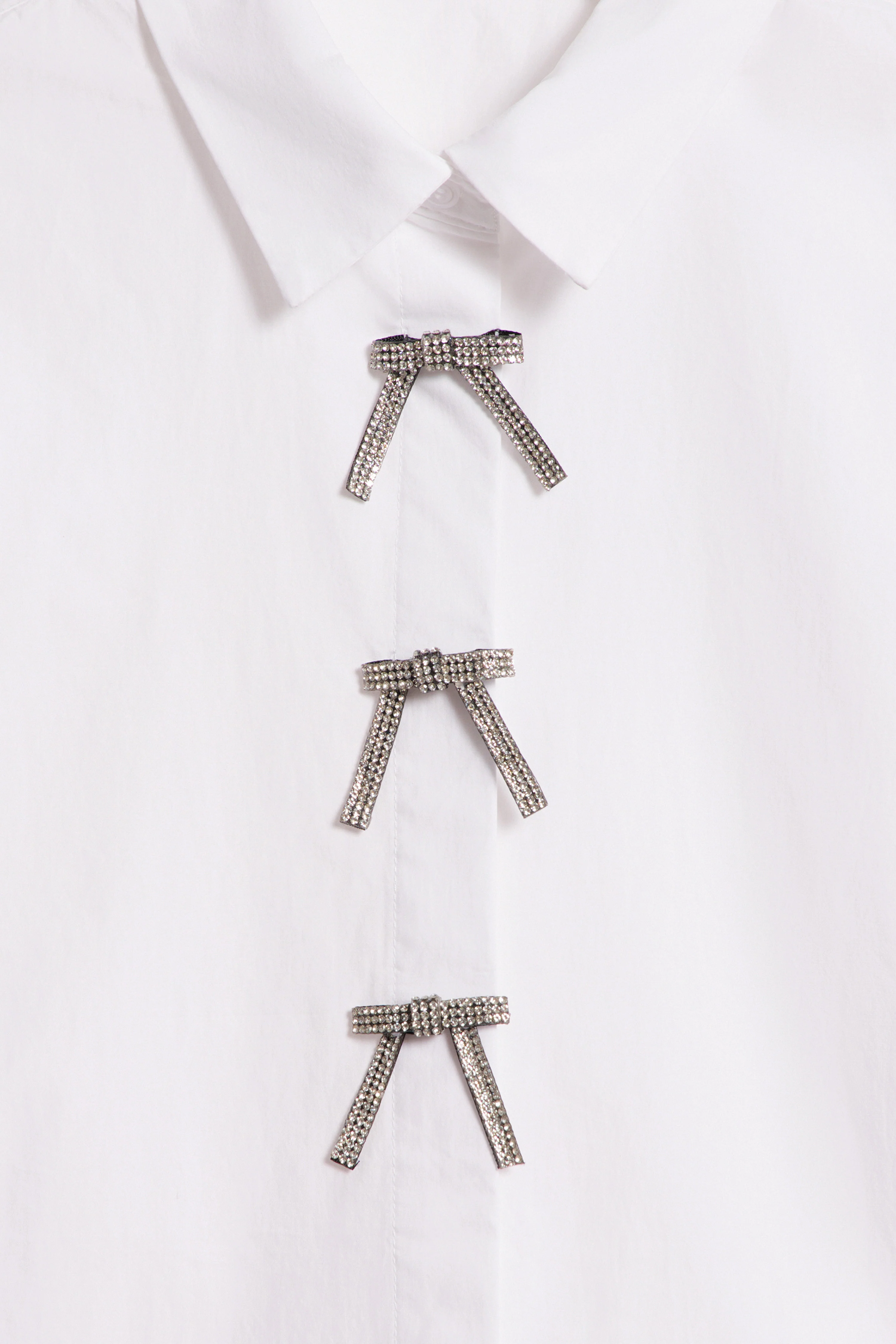 BOW-EMBELLISHED COTTON SHIRT - Image 5