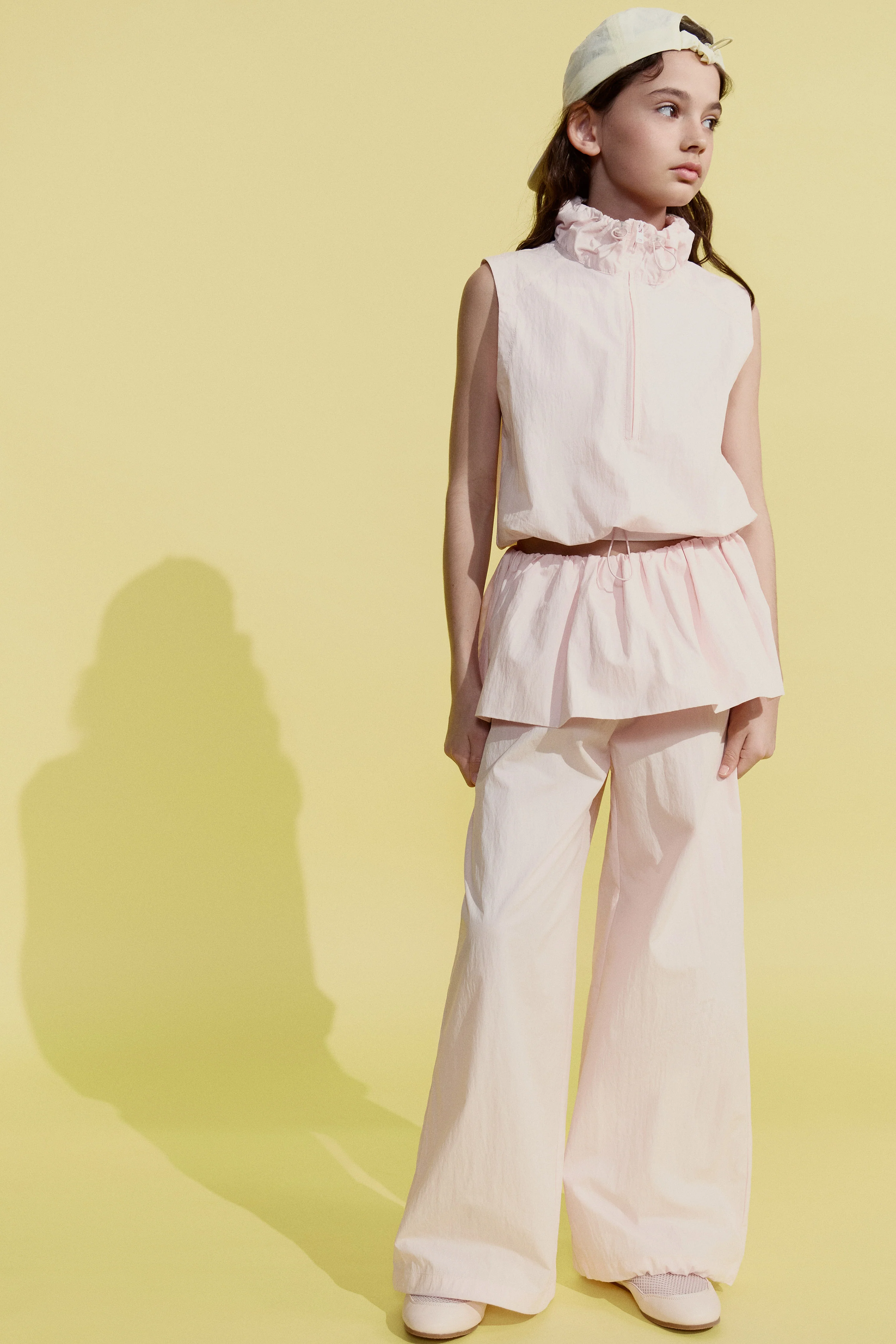 WIDE-LEG COTTON TROUSERS