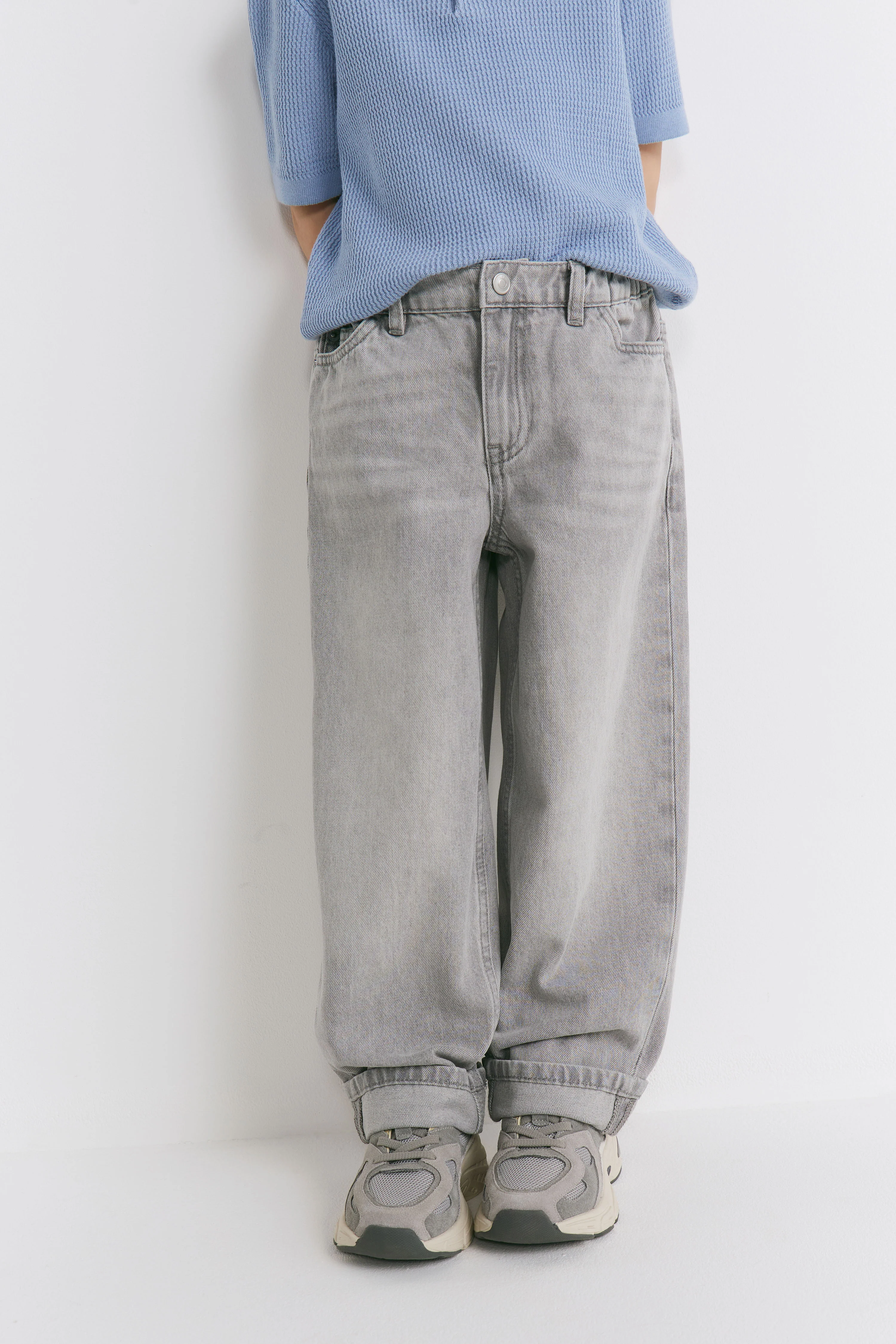 TURN-UP BAGGY JEANS - Image 2