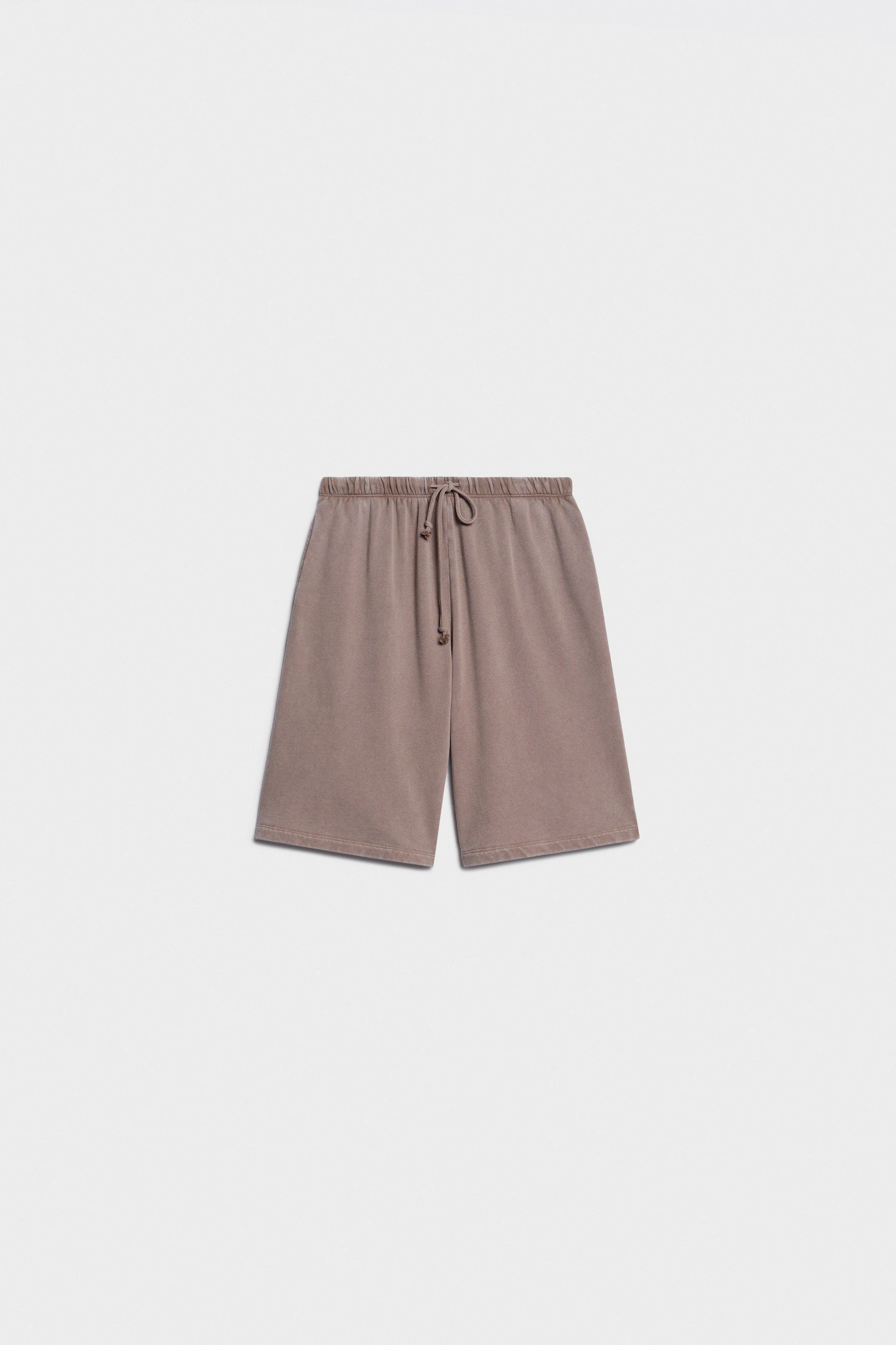 GARMENT DYE COTTON SWEATSHORTS