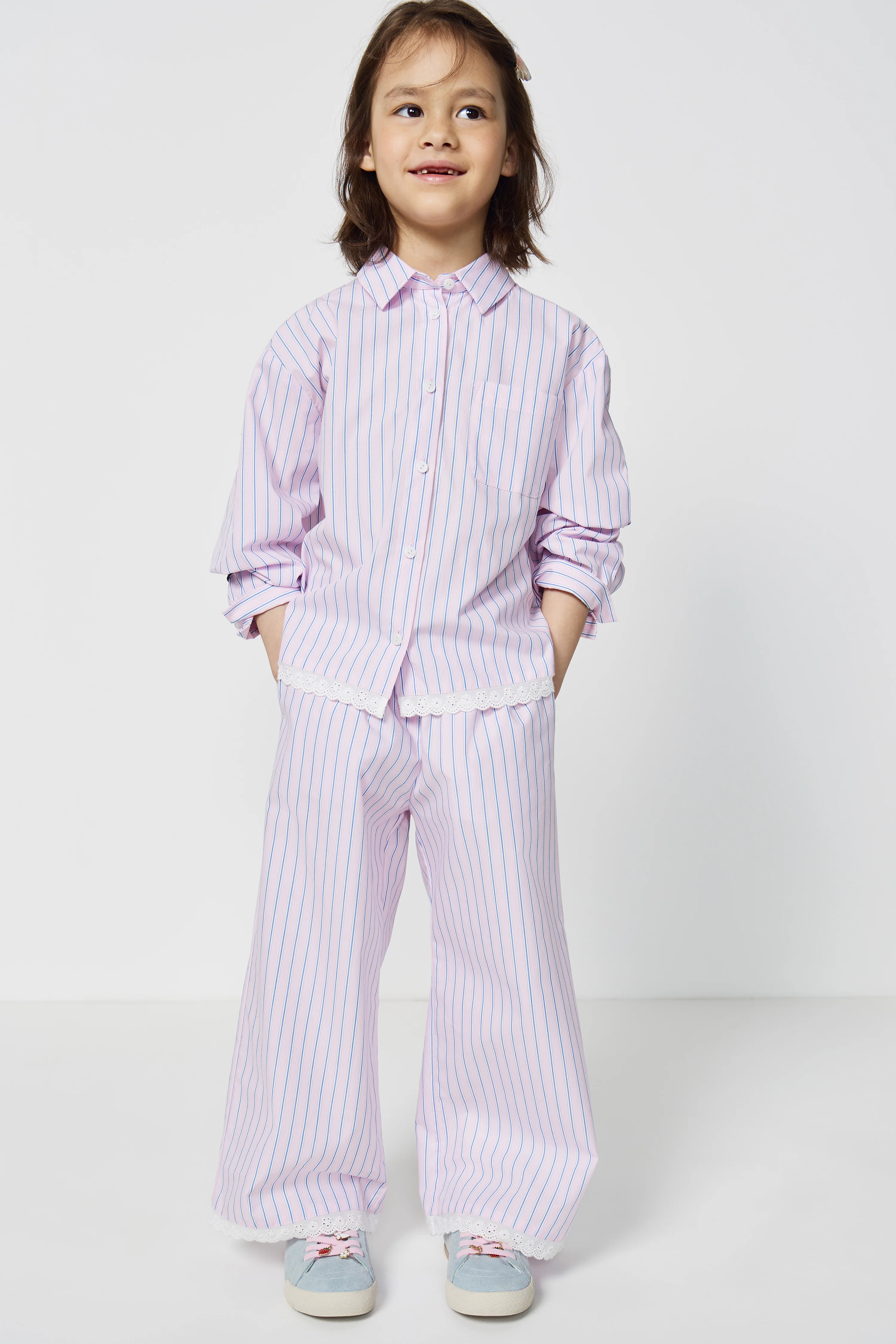 STRIPED COTTON SHIRT - Image 2