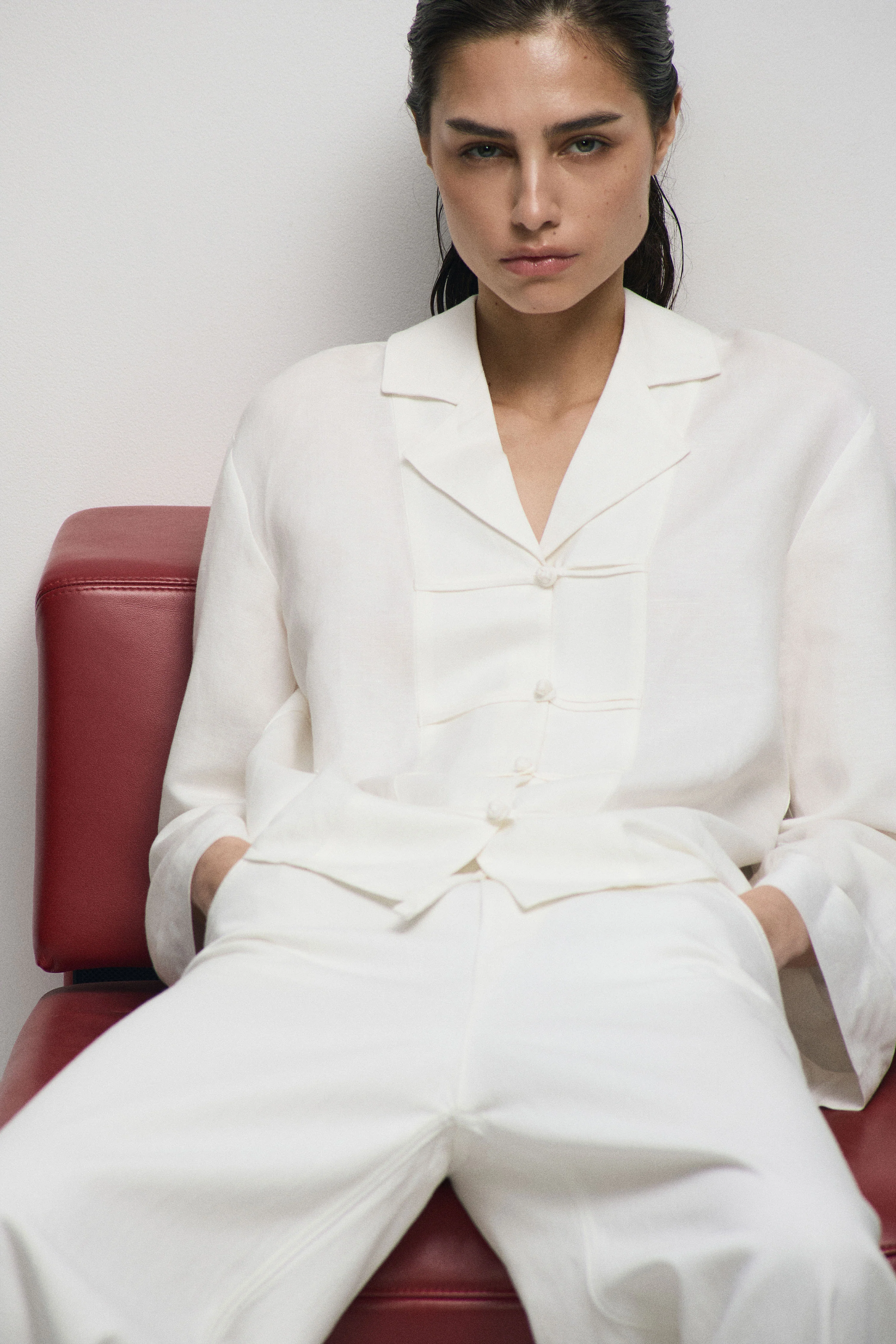 LINEN ORIENTAL-STYLE QIPAO SHIRT