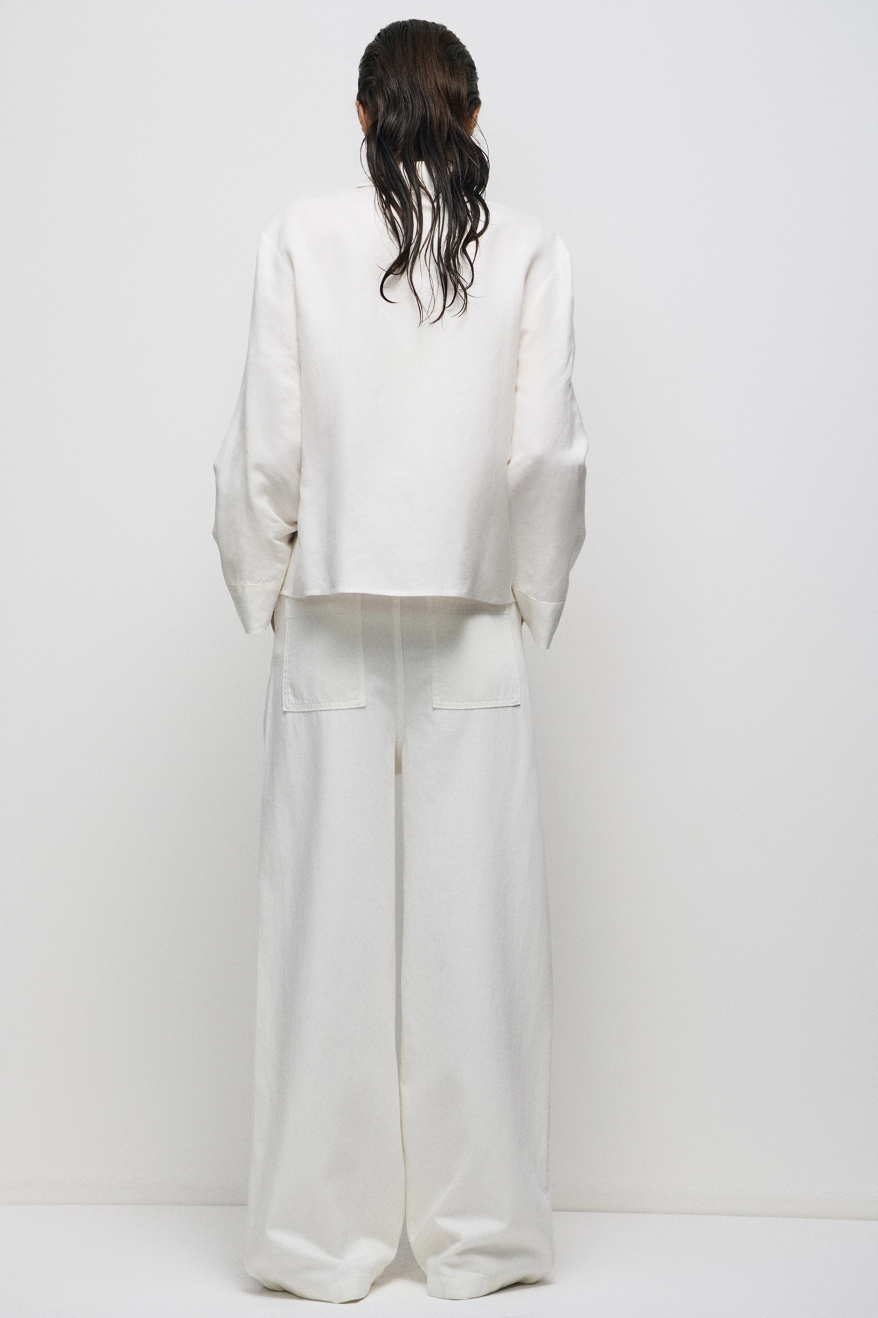 LINEN ORIENTAL-STYLE QIPAO SHIRT - Image 4
