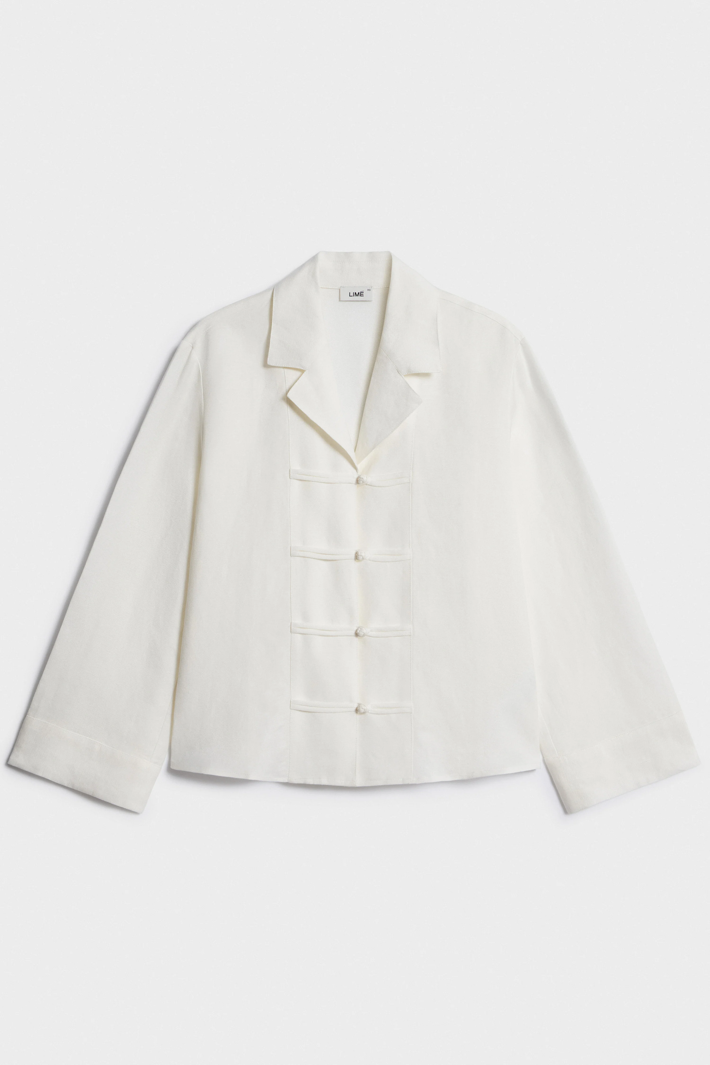 LINEN ORIENTAL-STYLE QIPAO SHIRT - Image 6