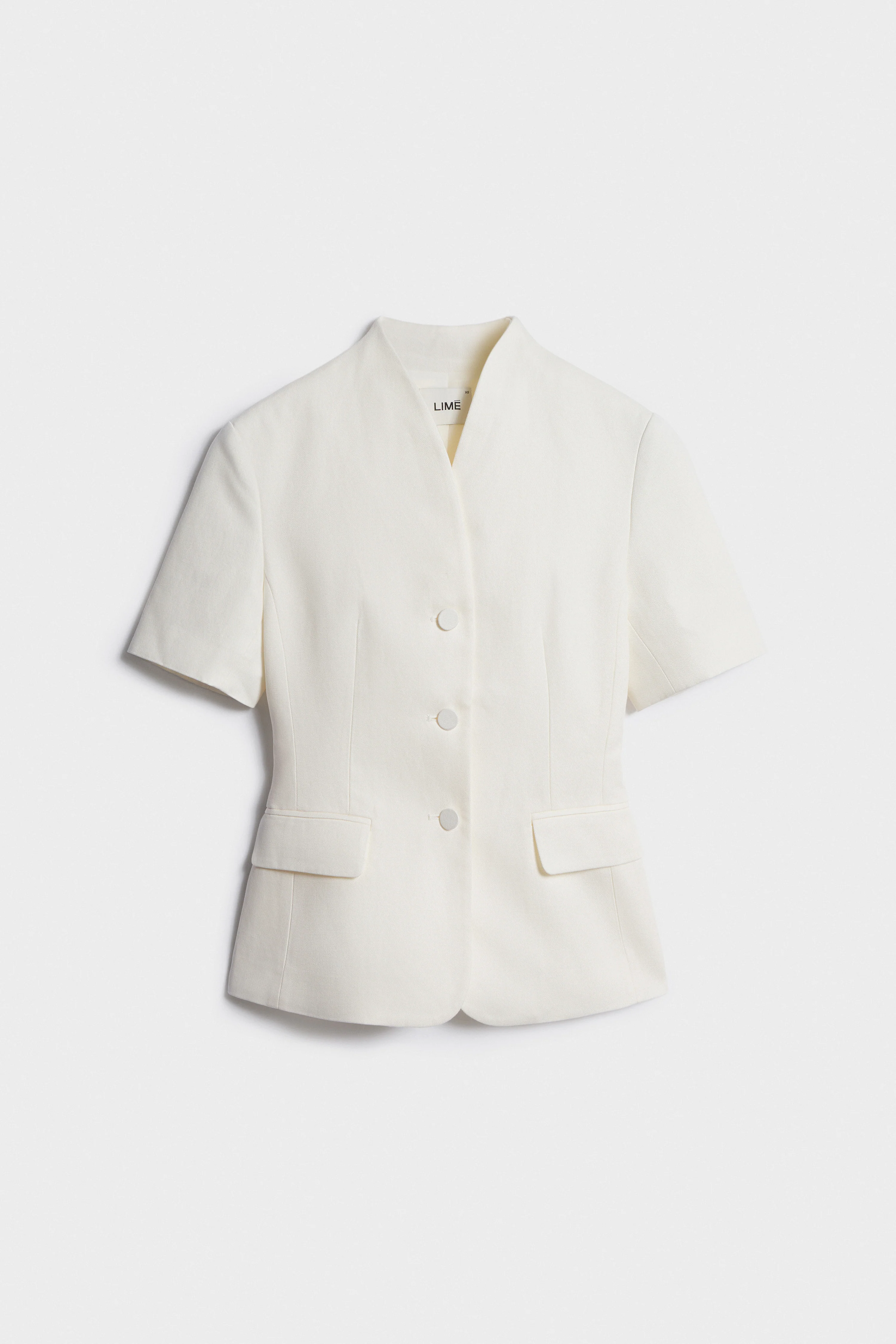TAILORED COTTON-LINEN BLAZER