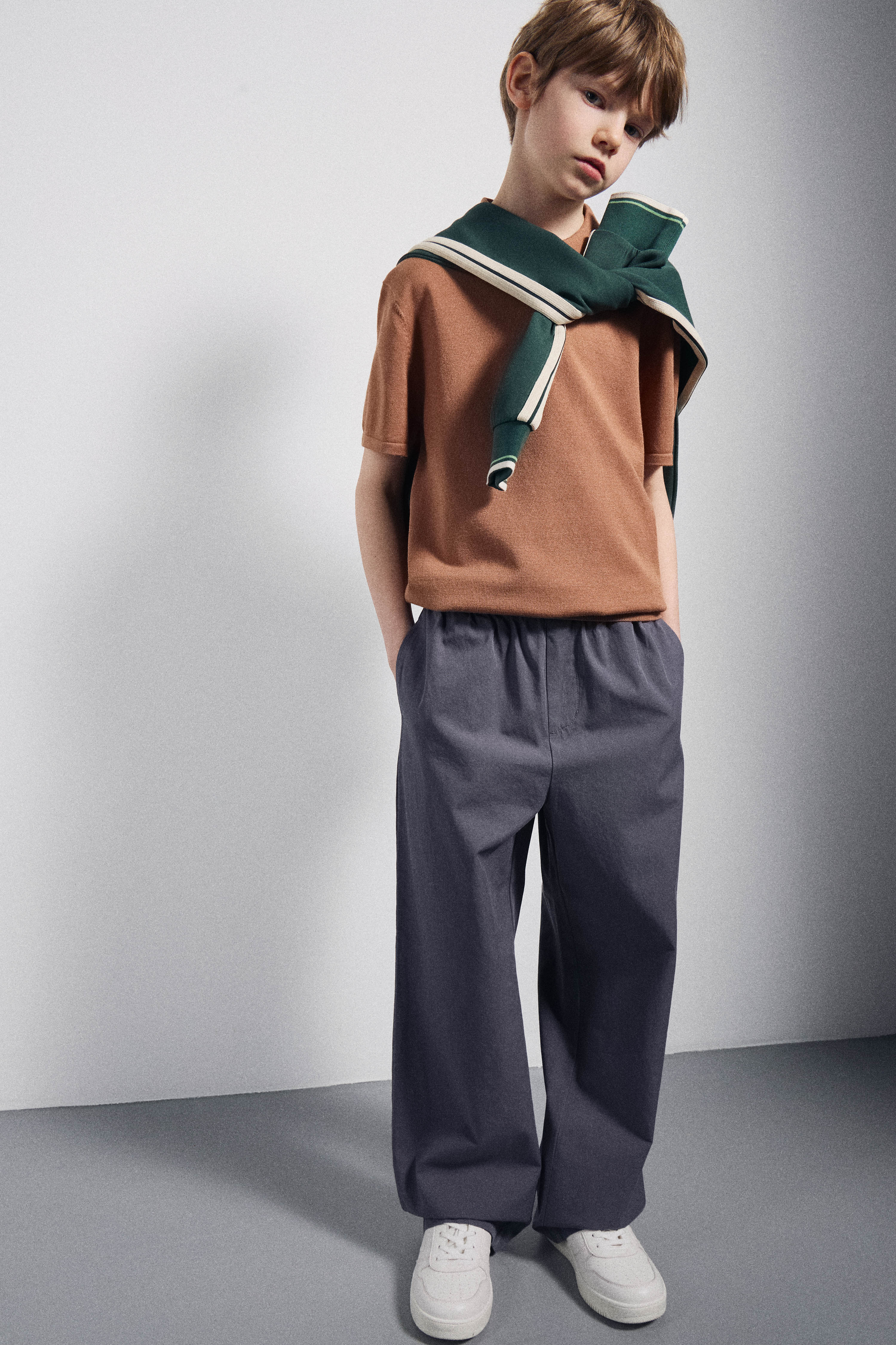 ZIPPED FINE-KNIT POLO - Image 3